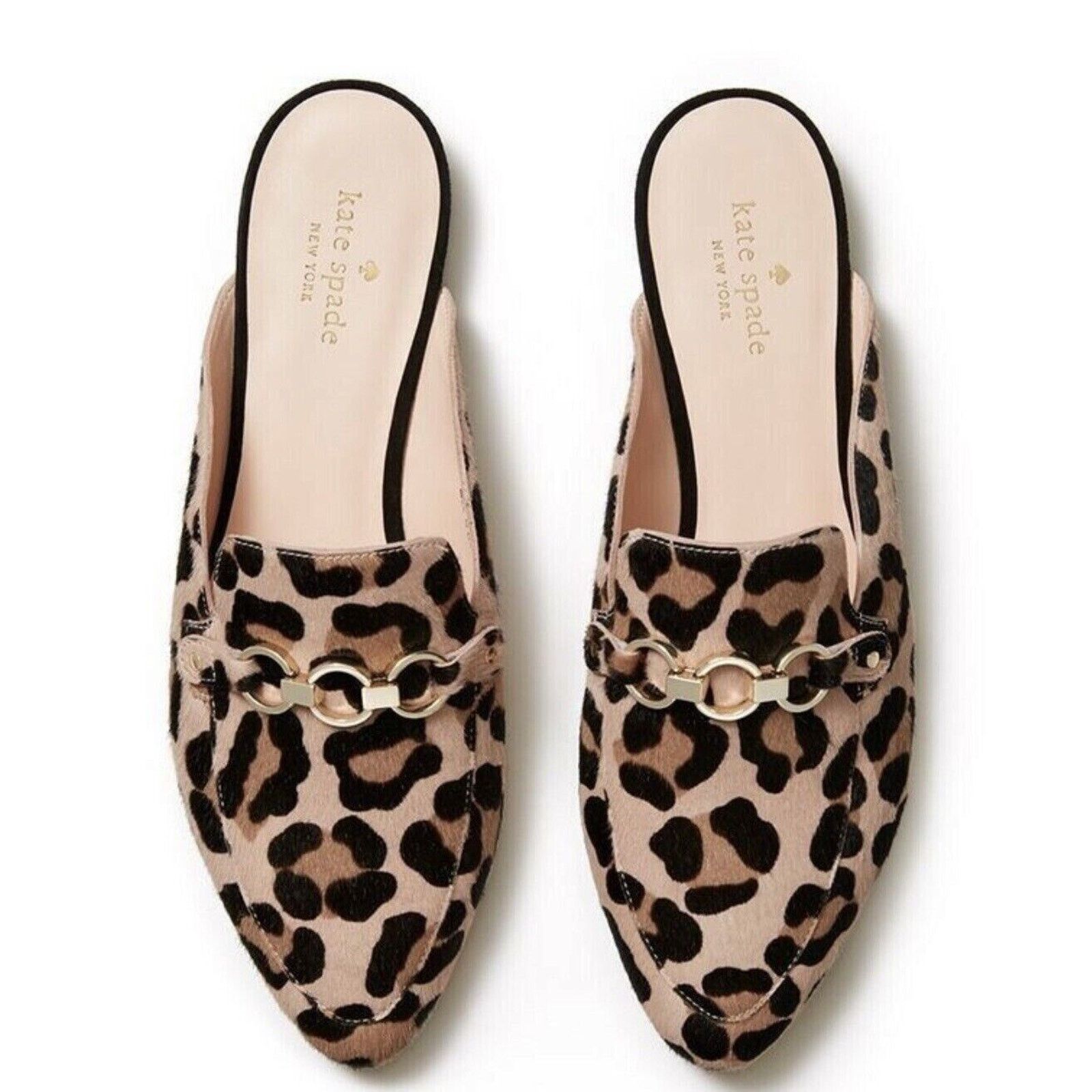 Kate Spade KATE SPADE CECE TOO LEOPARD CALF HAIR LOAFERS MULES SZ 7M Size US 7 / IT 37 - 1 Thumbnail
