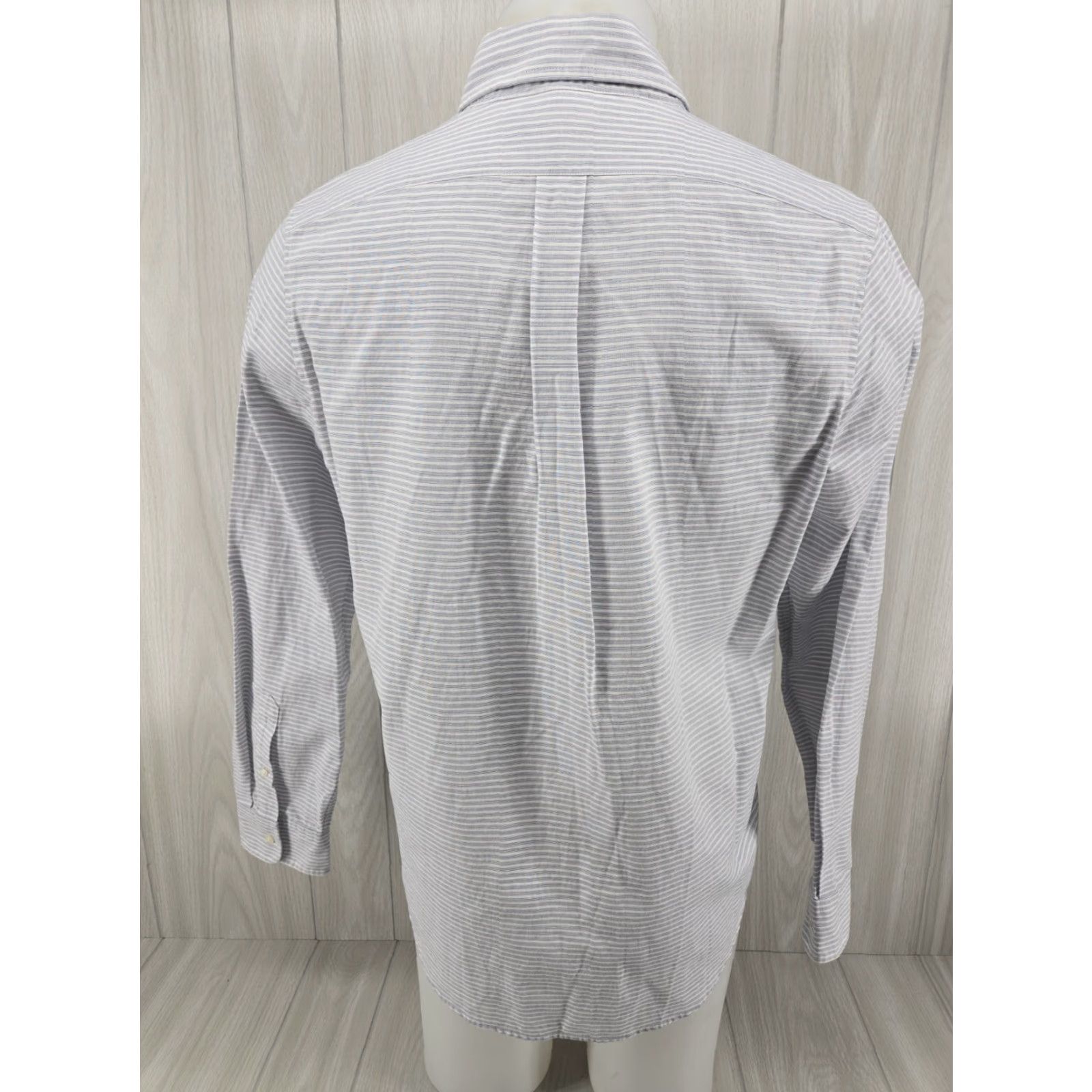 Vineyard Vines Vineyard Vines Button-Up Murray Shirt Striped Blue Slim Fit Cotton Linen Men M Long Sleeve Size US M / EU 48-50 / 2 - 7 Thumbnail