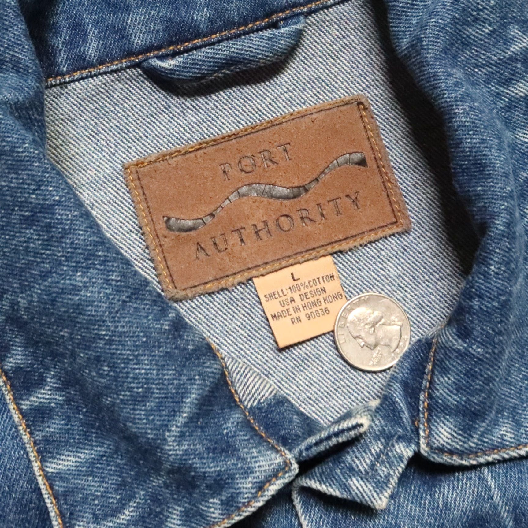 Port Authority VINTAGE Napster Denim Trucker Jacket - 90s Rare Blue L Mens Jacket Size US L / EU 52-54 / 3 - 6 Thumbnail