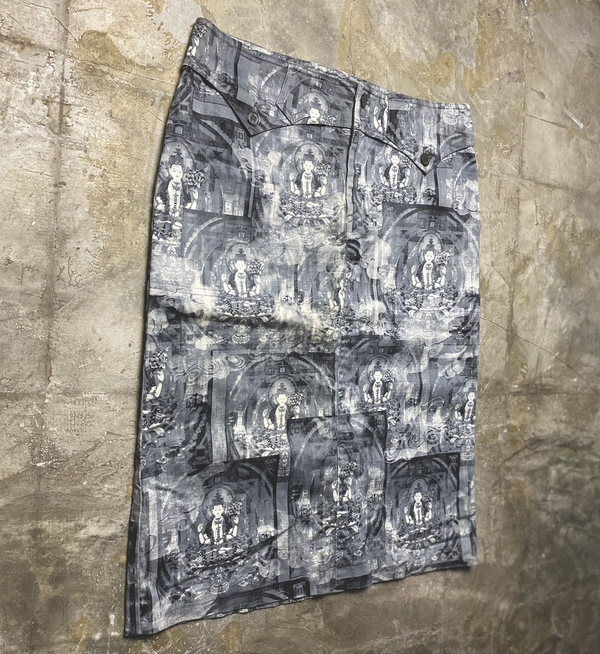 Vivienne Tam Vivienne Tam - 1990s Buddha Skirt Size 30" / US 8 / IT 44 - 2 Thumbnail