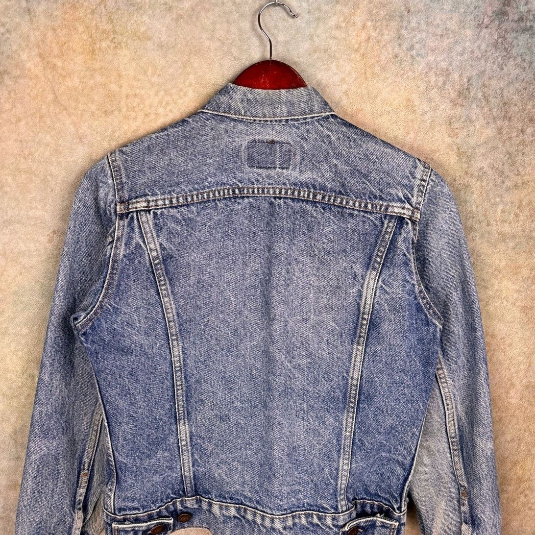 Levi's × Vintage VTG 90s Levi’s Denim Trucker Jean Jacket Sz 16 Biker Size XXL / US 16-18 / IT 52-54 - 6 Thumbnail