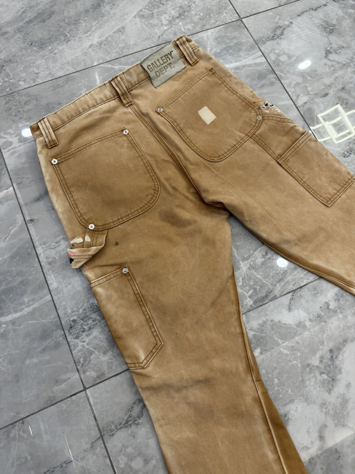 Gallery Dept. Gallery Dept. Beige Carpenter Jeans Size US 30 / EU 46 - 5 Thumbnail