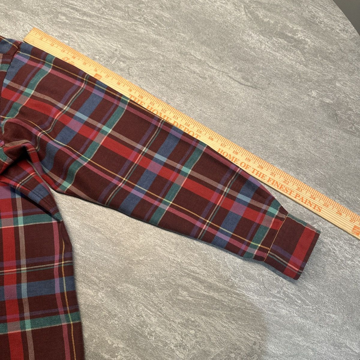Polo Ralph Lauren × Vintage Ralph Lauren Shirt Mens Heavy Flannel VTG Y2K Madras Plaid Size US M / EU 48-50 / 2 - 8 Thumbnail