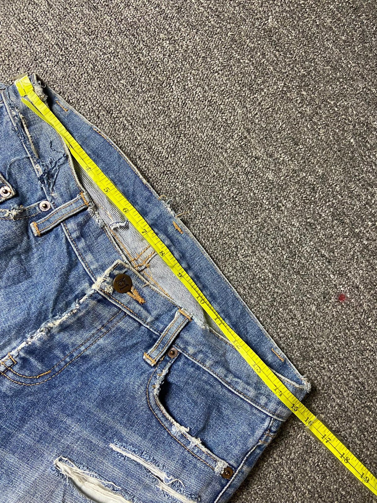 Japanese Brand × Vintage Material Girl Destroyed Distressed Denim Ripped Jeans (123) Size 30" / US 8 / IT 44 - 10 Thumbnail
