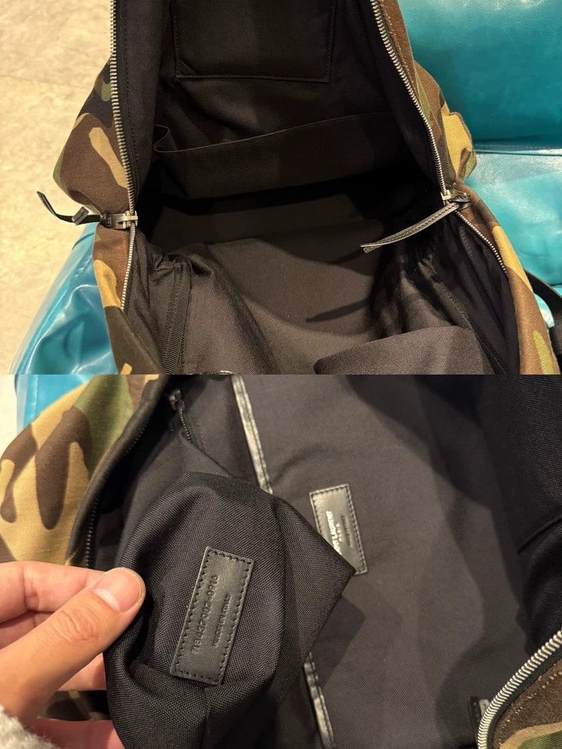 Saint Laurent Paris Saint laurent paris Camouflage canvas backpack 2506-Nextarr Size ONE SIZE - 8 Thumbnail