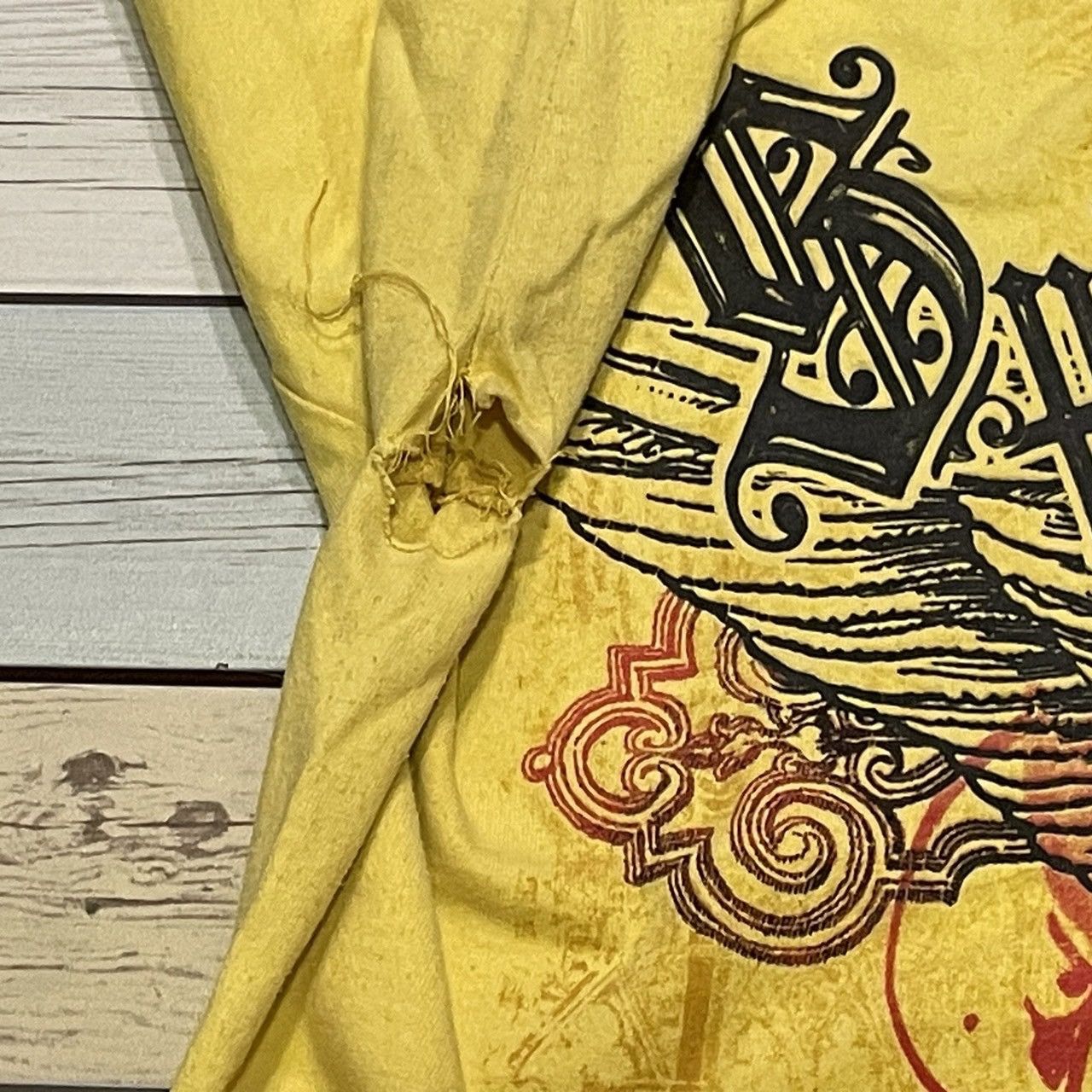 Affliction × Ed Hardy × Tapout Rare Wings Cross Tee Y2K Affliction Style Size US XXL / EU 58 / 5 - 9 Thumbnail