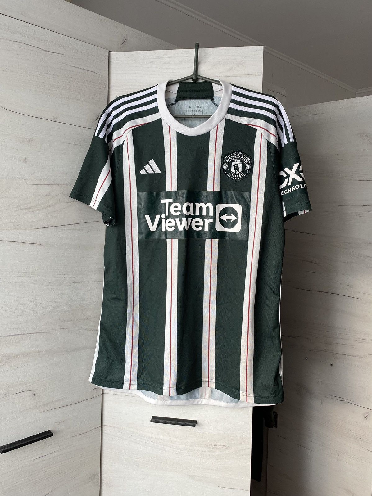 Adidas Adidas Manchester United 2023/2024 Away Kit Soccer Jersey Size US L / EU 52-54 / 3 - 1 Thumbnail