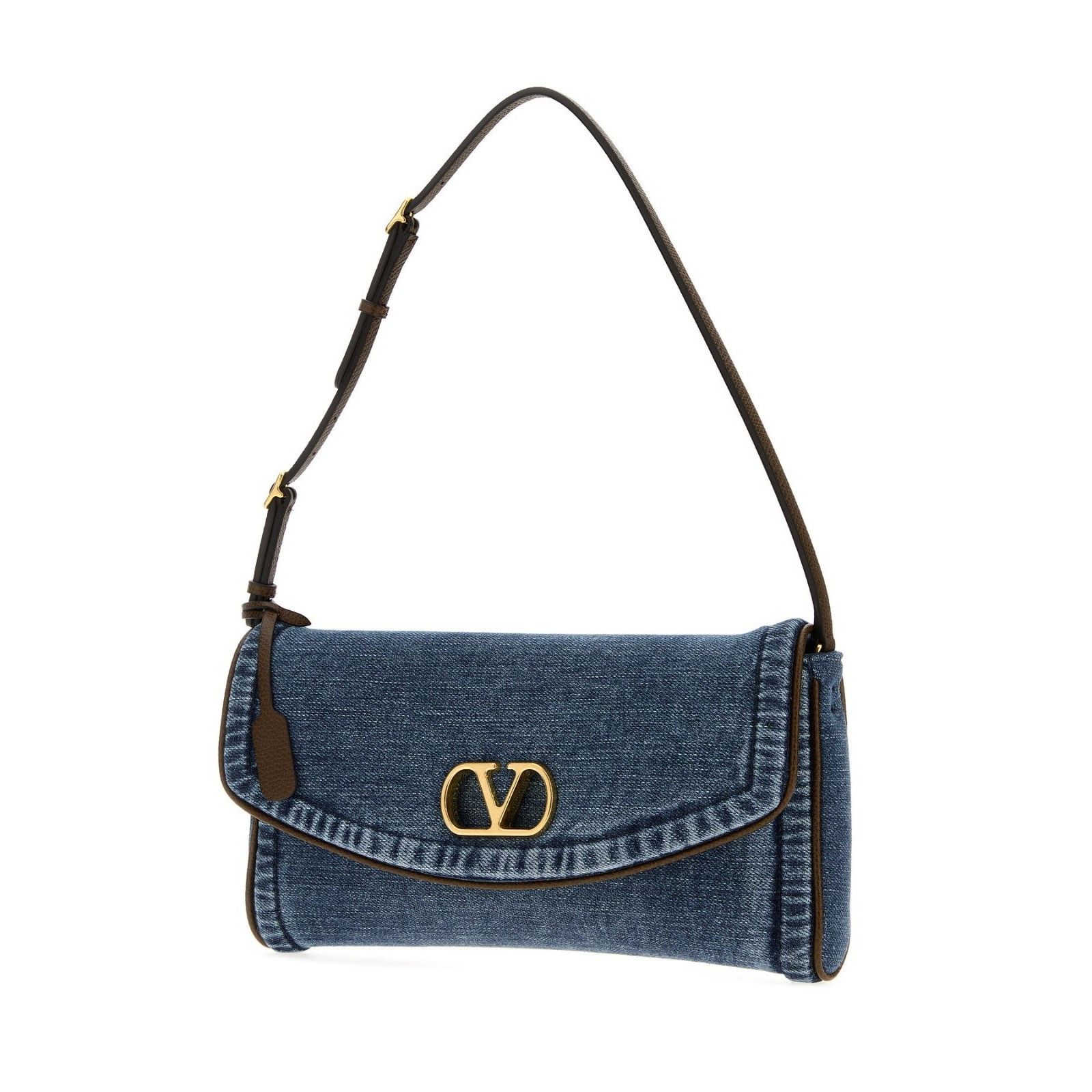 Valentino VALENTINO GARAVANI DeVain Blue Denim Shoulder Bag New Size ONE SIZE - 4 Thumbnail