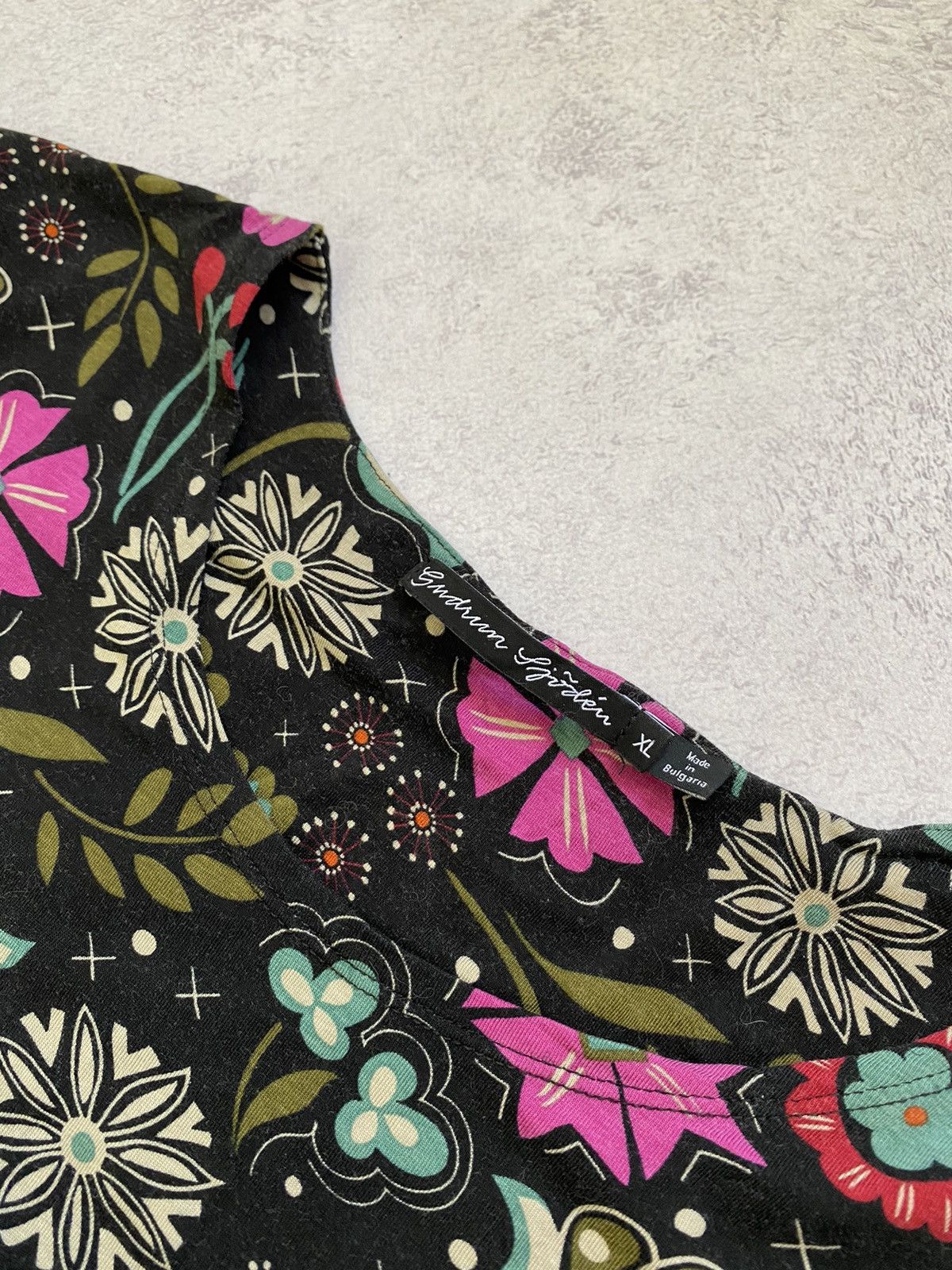 Gudrun Sjoden Gudrun Sjoden Multicolor Floral Long Sleeve Midi Dress Size XL / US 12-14 / IT 48-50 - 9 Thumbnail