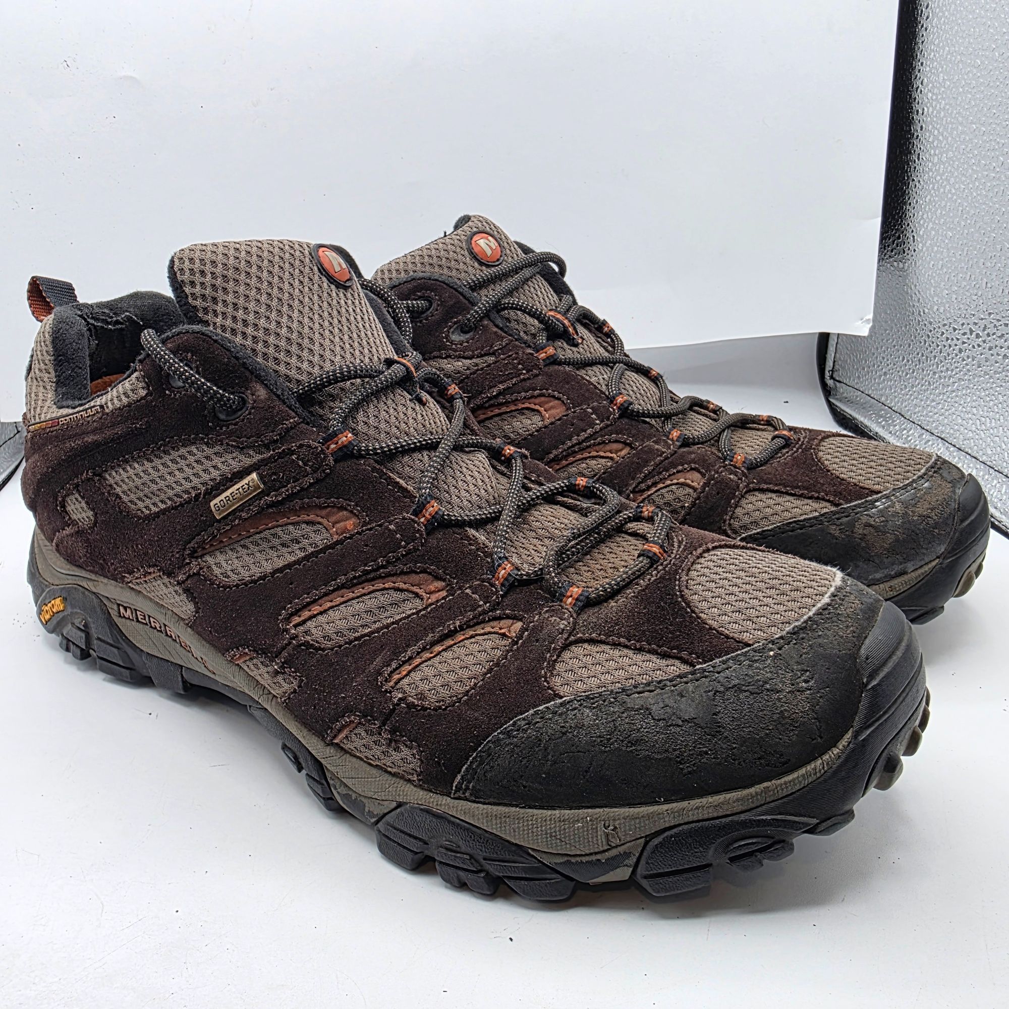 Merrell Merrell Moab Mens Size 15 Brown Hiking Shoes Gore-Tex Vibram Size US 15 / EU 48 - 1 Thumbnail