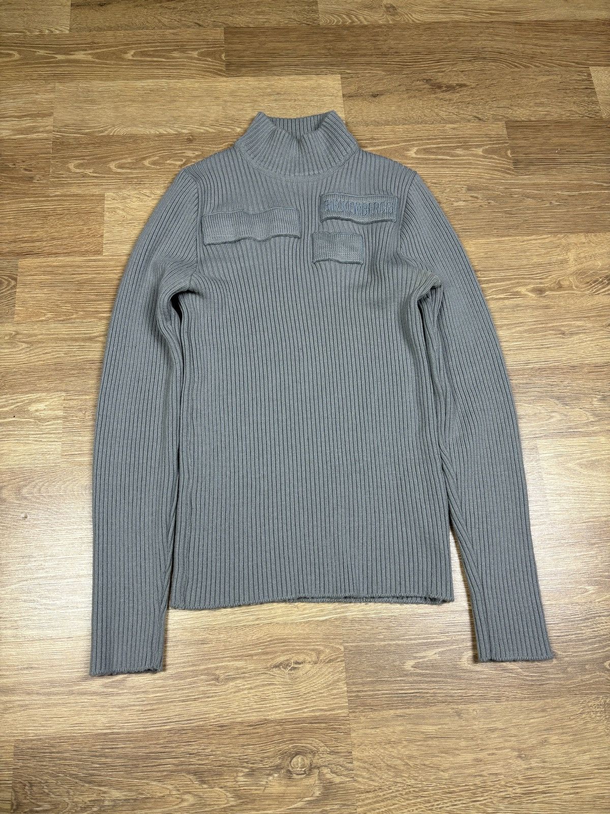 Dirk Bikkembergs 2000s Dirk Bikkembergs Ribbed Turtleneck Knit Size US S / EU 44-46 / 1 - 3 Thumbnail