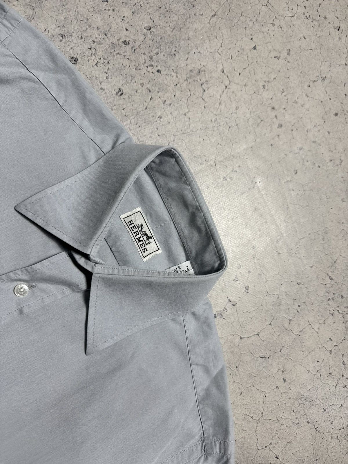 Hermes Hermes Luxury Button Up Shirt Vintage Size US L / EU 52-54 / 3 - 4 Thumbnail