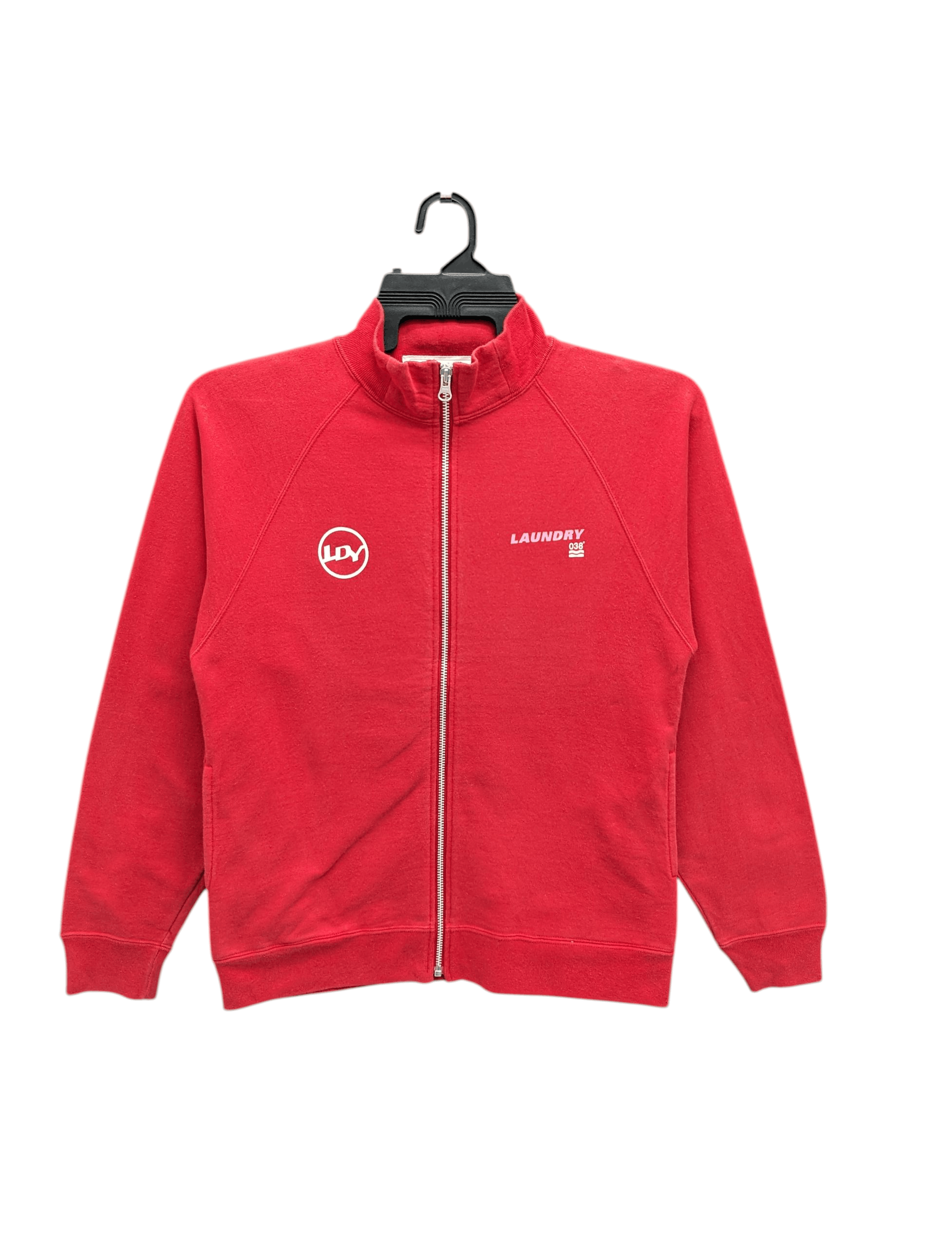 Japanese Brand Vintage Laundrt 038° LDY Logo Mock-Neck Full-Zip Sweatshirt Size US S / EU 44-46 / 1 - 2 Thumbnail