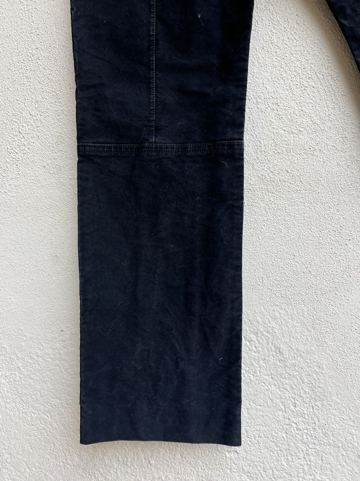 Shellac KENJI ITO Multi Pocket Fade Black Moleskin Cotton Pant Size US 31 - 17 Thumbnail