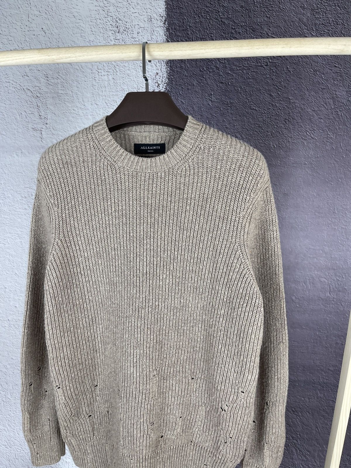 Allsaints Allsaints Ivann Crew sweater distressed oversized fit knit Size US S / EU 44-46 / 1 - 7 Thumbnail