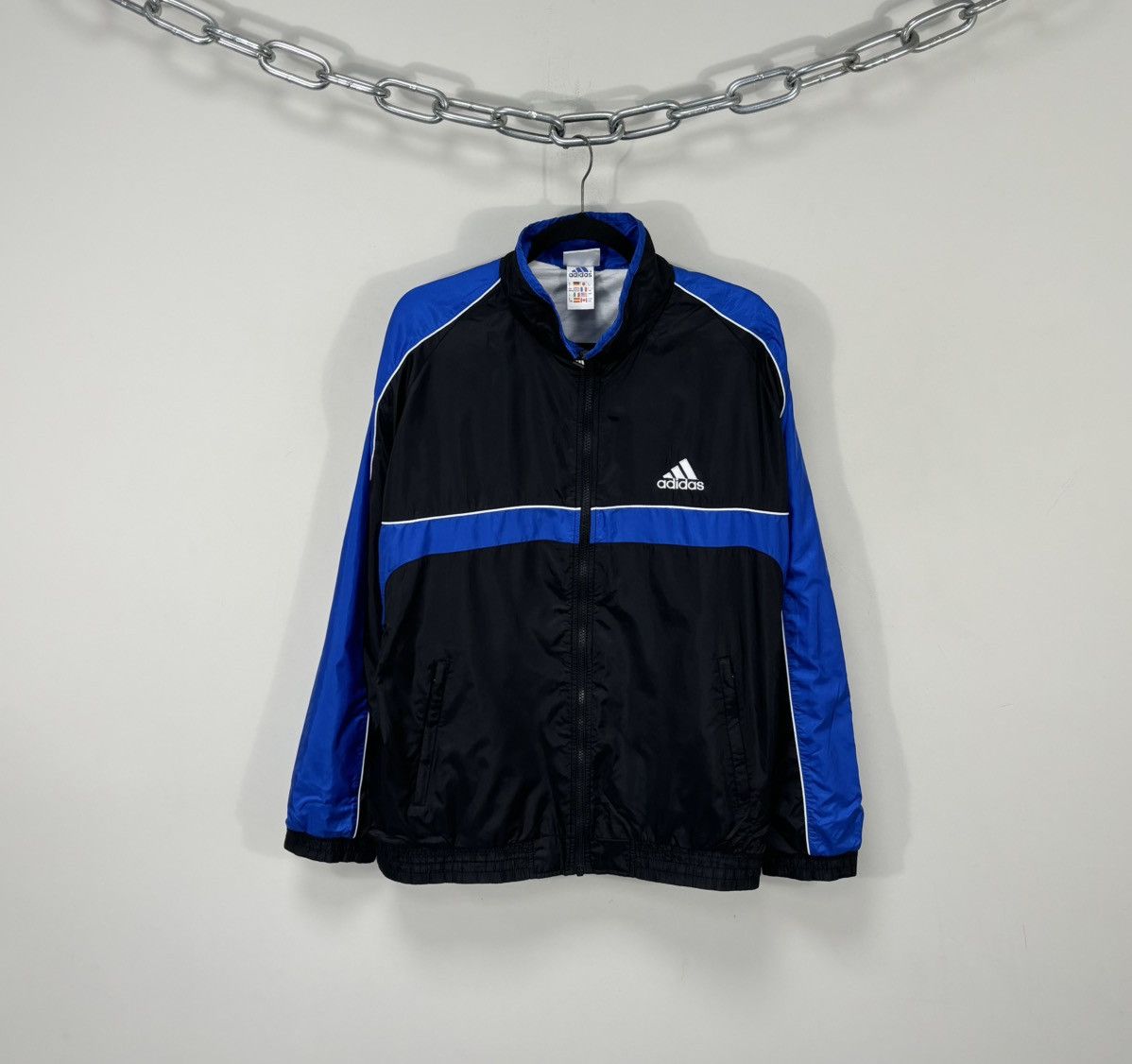 Adidas Vintage Adidas Y2K Retro Hype Full Zip Nylon Track Jacket Size US L / EU 52-54 / 3 - 1 Thumbnail