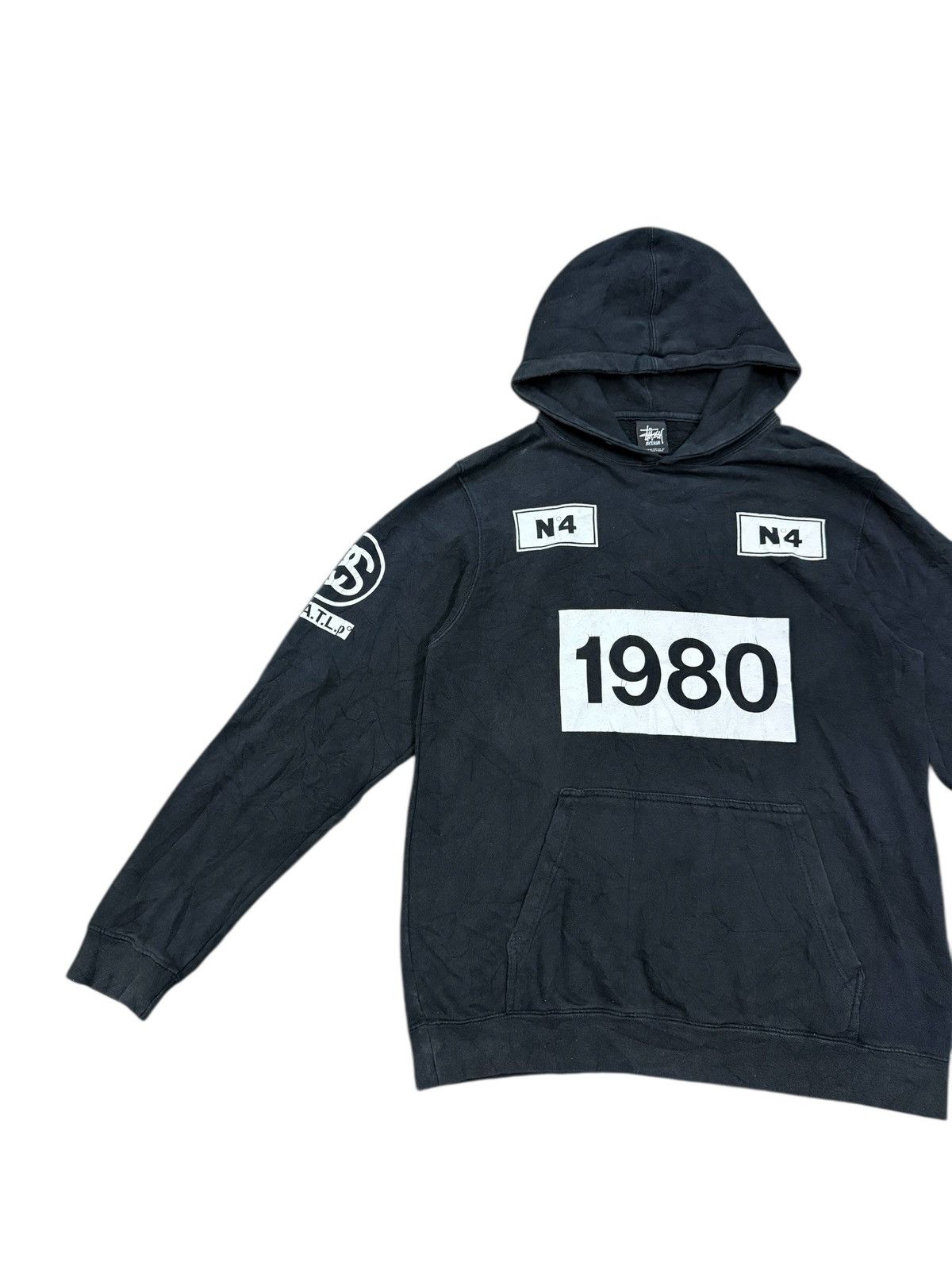 Stussy VINTAGE STUSSY 1980 N4 BIG LOGO HOODIE Size US M / EU 48-50 / 2 - 4 Thumbnail