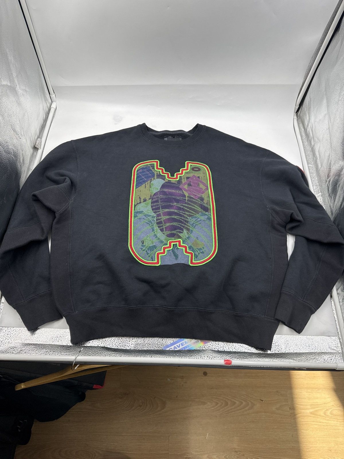 Cav Empt Overdye EMB Frame Crewneck Sweatshirt