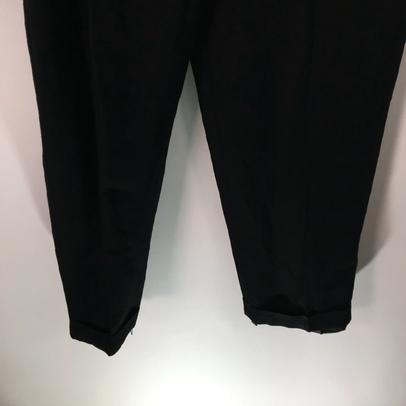 Vintage Vintage Feniciana Women's Casual Dress Pants Size 8 Black Linen Rayon Straight Leg 90s Size 28" / US 6 / IT 42 - 5 Thumbnail