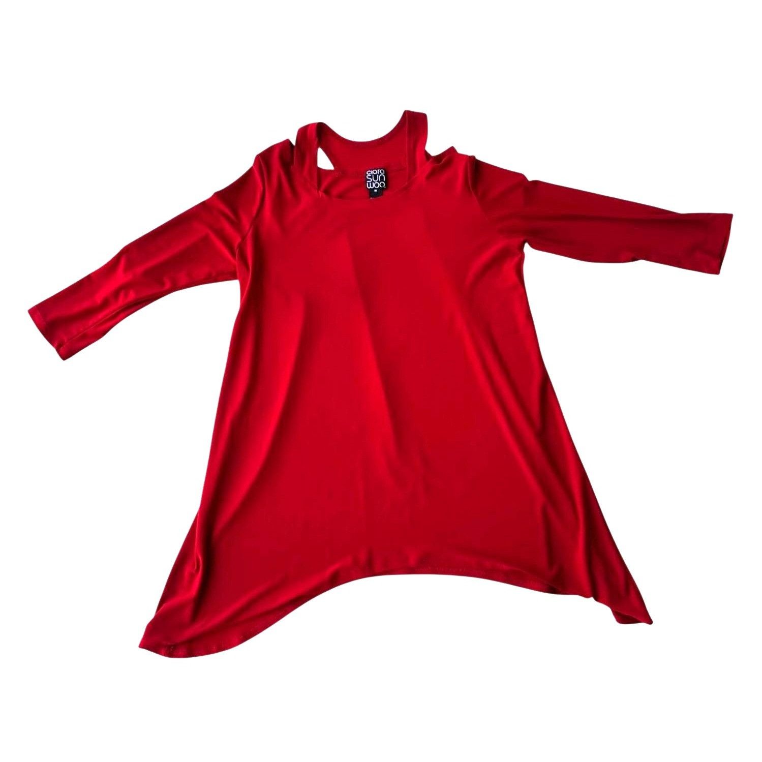 Other Clara Sun Woo Tunic Top Medium Asymmetrical Cold Shoulder Bu Size M / US 6-8 / IT 42-44 - 7 Thumbnail