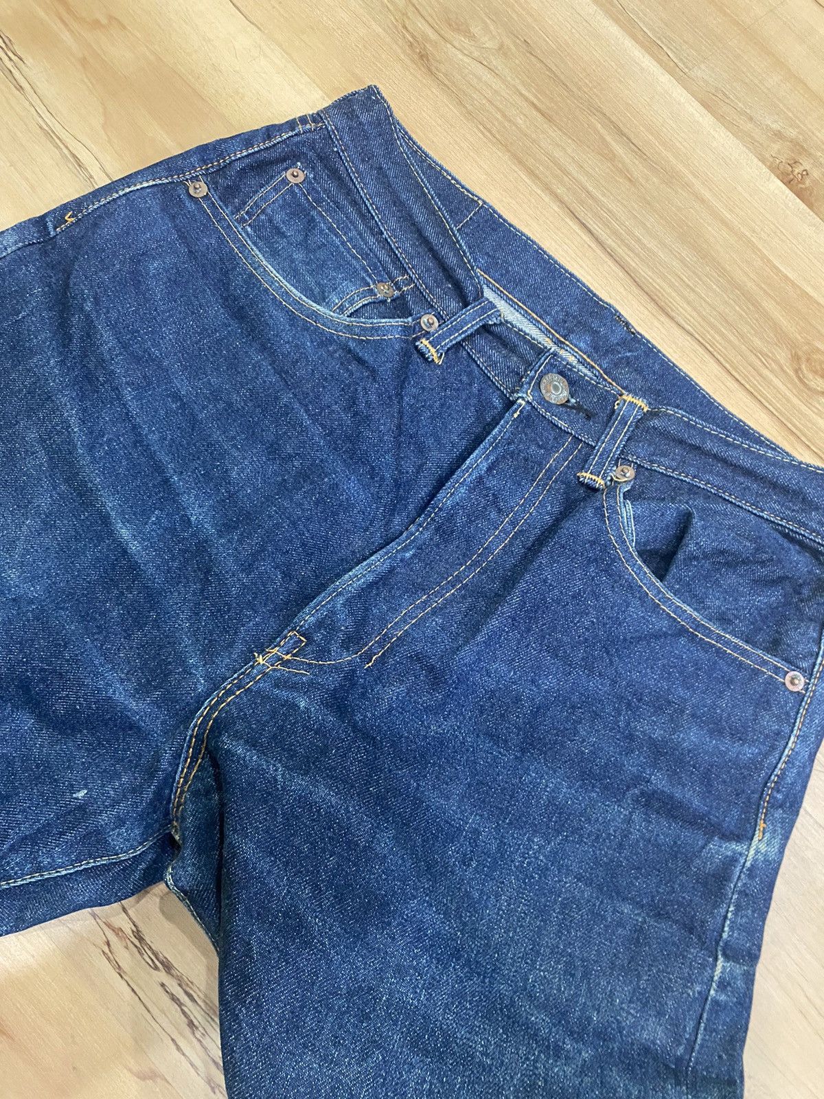 Harley Davidson × Sugar Cane Vintage Harley Davidson X Sugarcane denim selvedge jeans Size US 30 / EU 46 - 8 Thumbnail