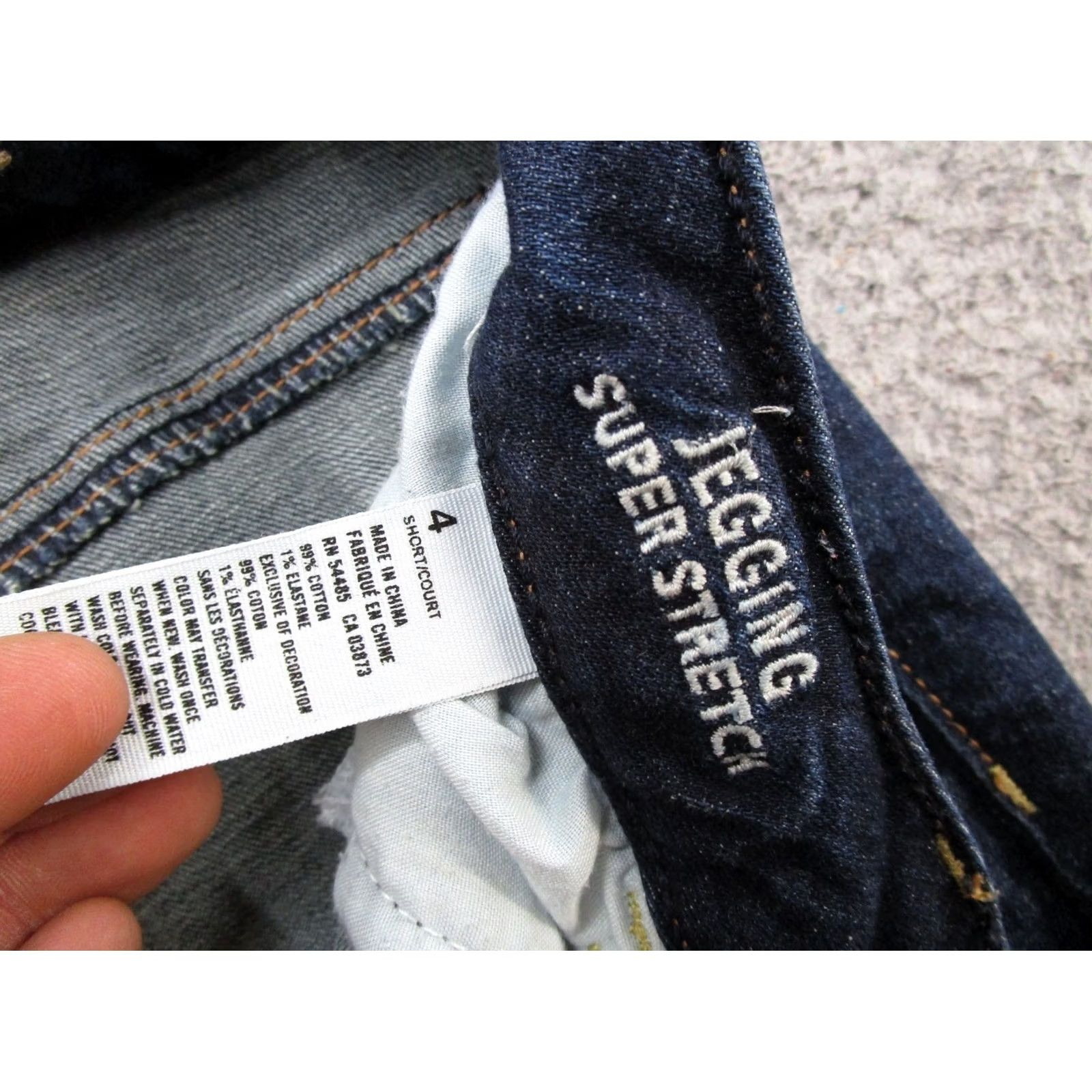 American Eagle Outfitters American Eagle Outfitters Jegging Jeans Skinny Womens Size 4 Blue Denim Stretch 5-Pocket Closure Zip Button Casual Pants Size 27" / US 4 / IT 40 - 3 Thumbnail
