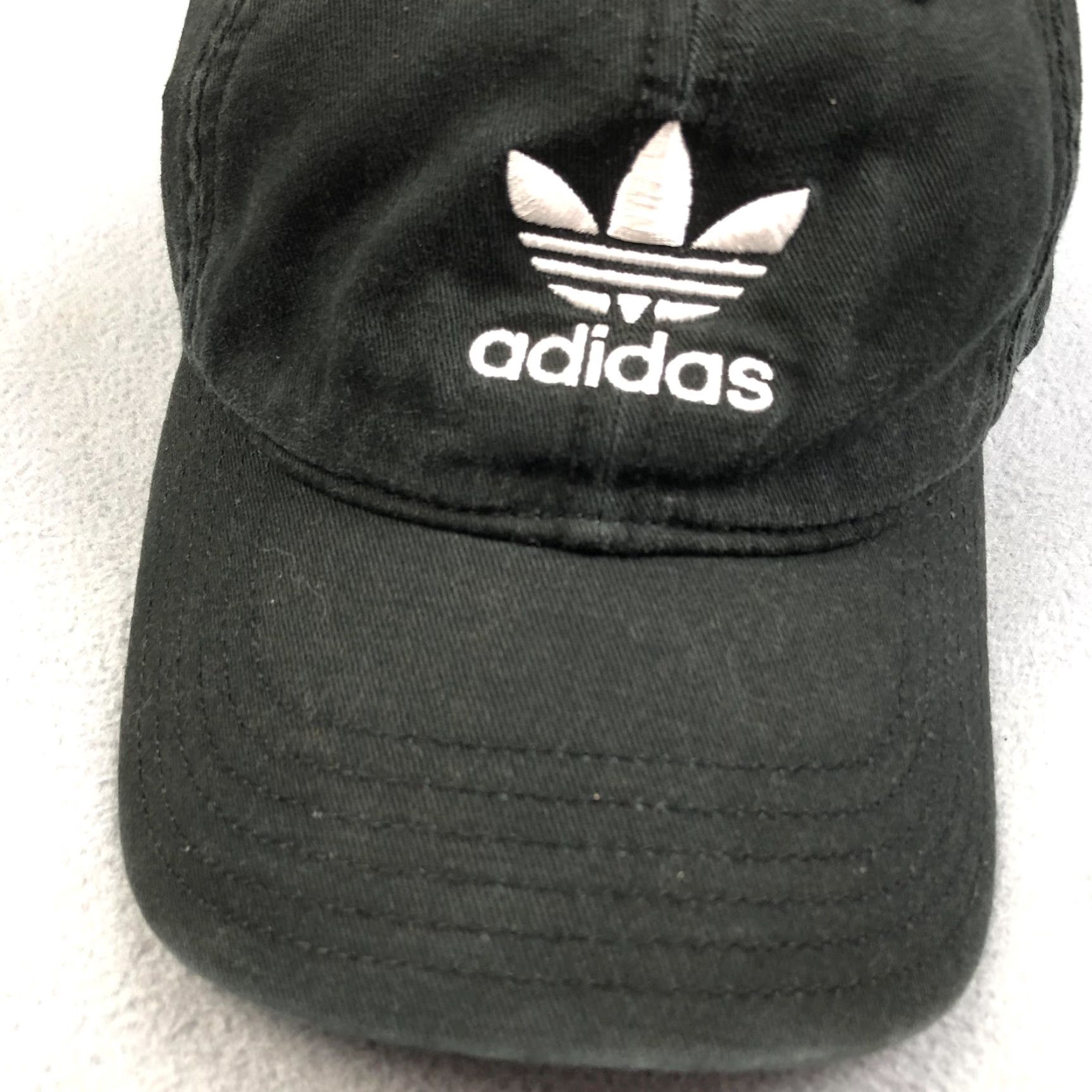Adidas Adidas Hat Mens Strap Back Black White Trefoil Adjustable One Size Golf Cap Size ONE SIZE - 2 Thumbnail
