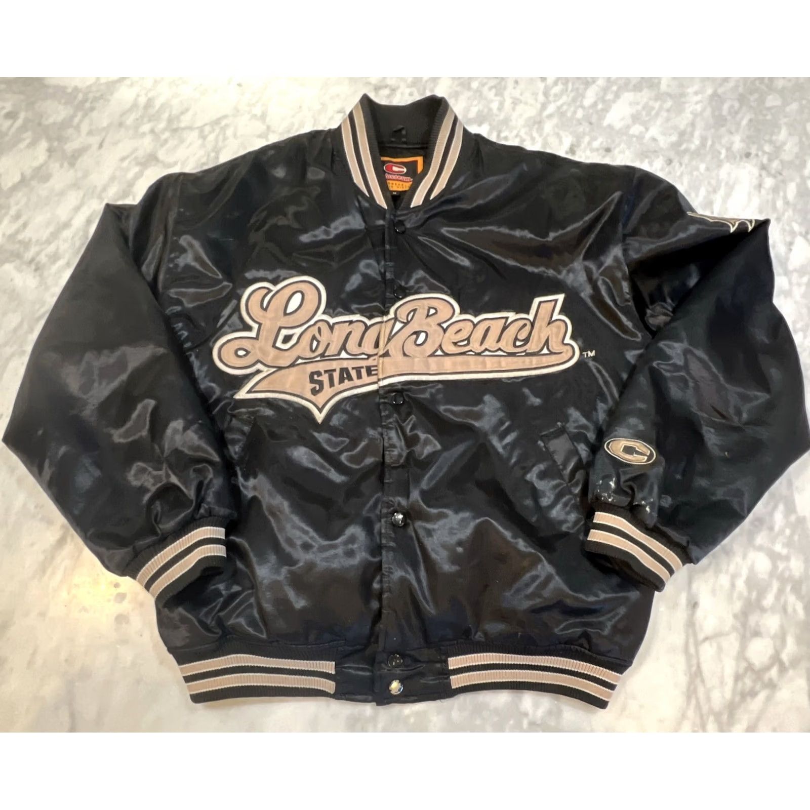 Vintage VINTAGE Colosseum CSU Long Beach State Varsity Jacket Medium Black Script Size US M / EU 48-50 / 2 - 3 Thumbnail