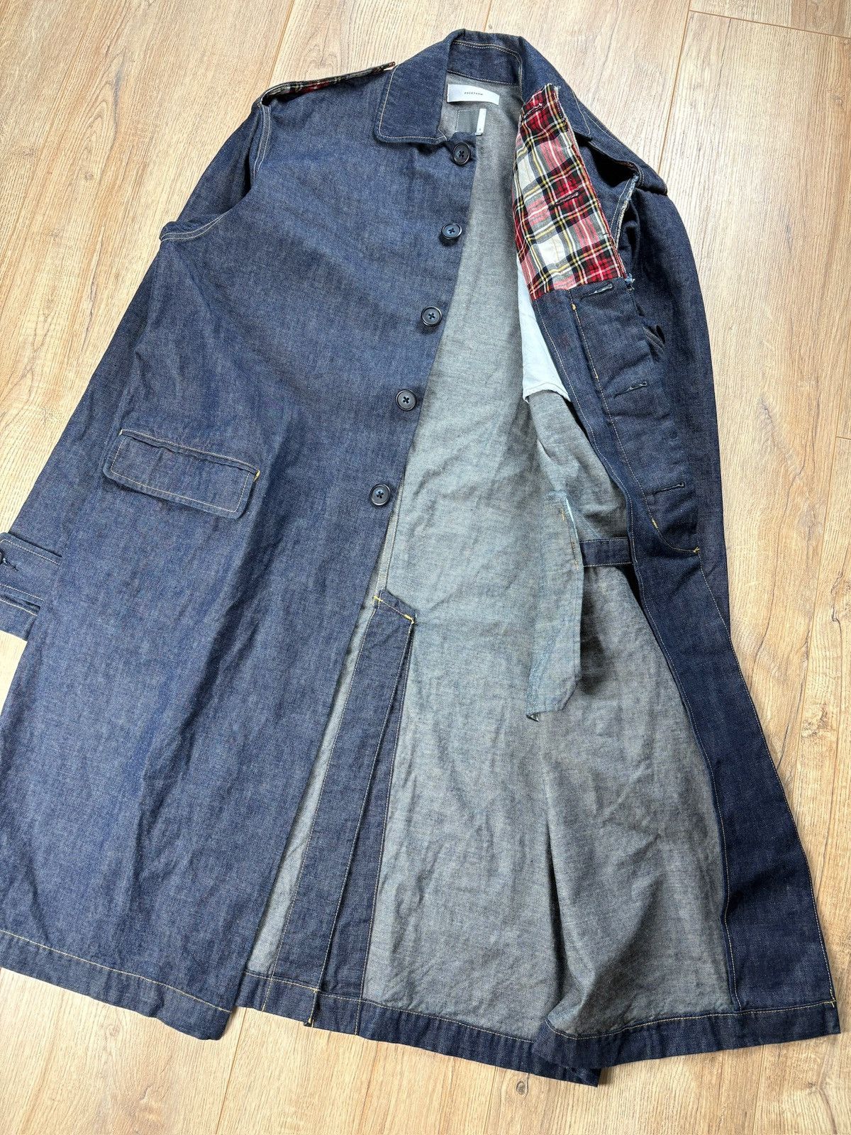 Facetasm Facetasm Denim Layered Long Coat Size US L / EU 52-54 / 3 - 13 Thumbnail