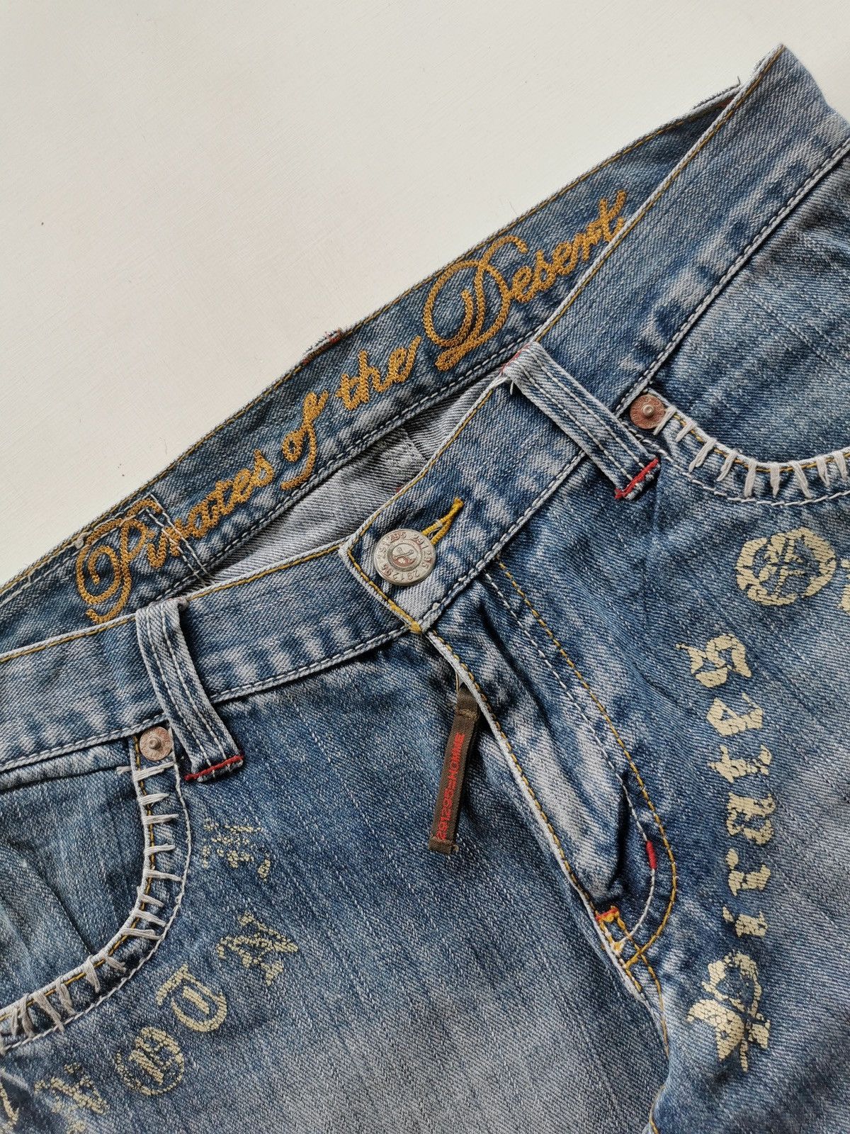 291295=Homme 291295 Homme Pirates Of The Desert Denim Jeans Size US 31 - 5 Thumbnail