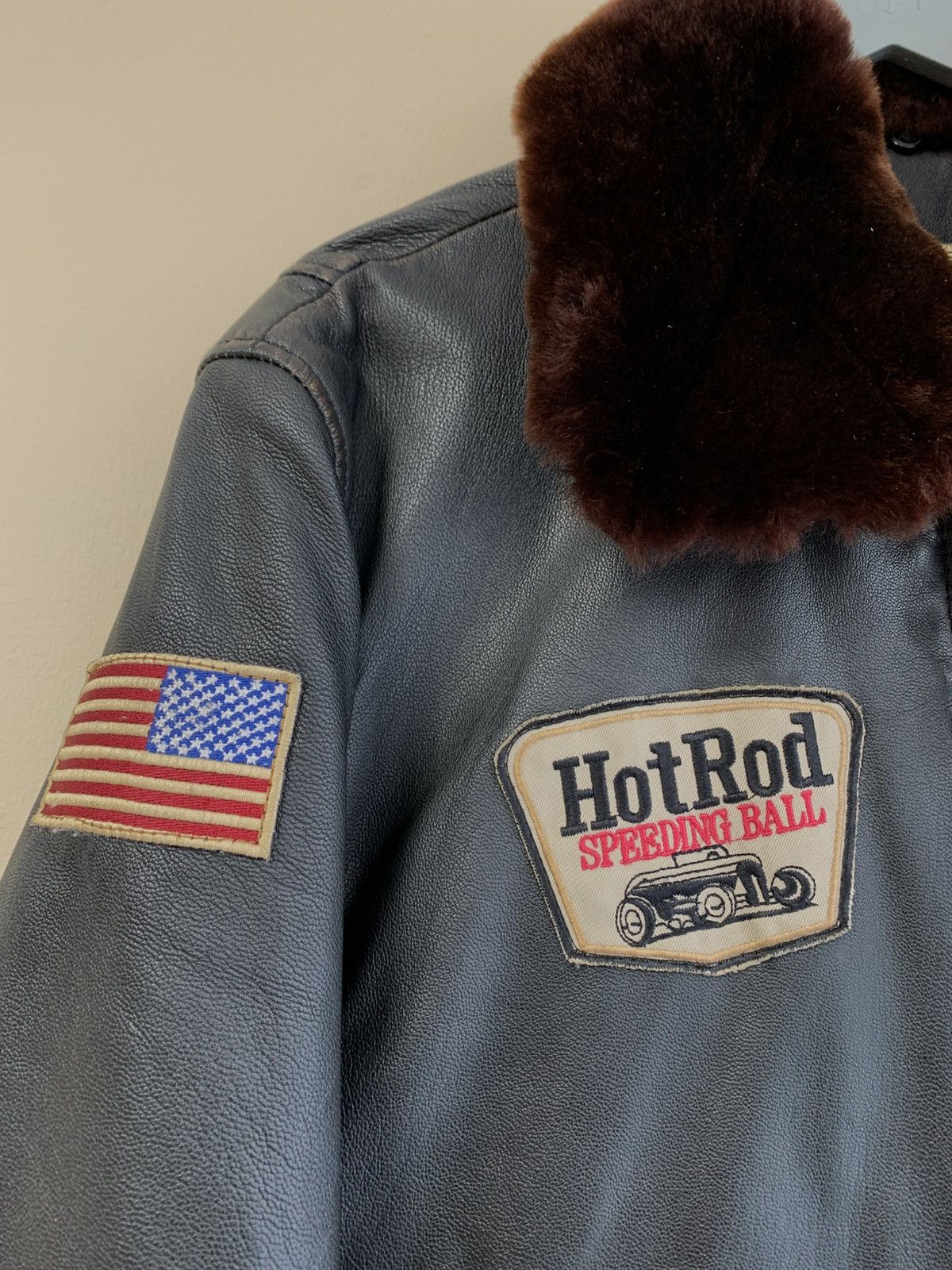 Other Warson Motors G1 Hot Rod Brown Rub Off Leather Jacket Mens Size US XL / EU 56 / 4 - 4 Thumbnail