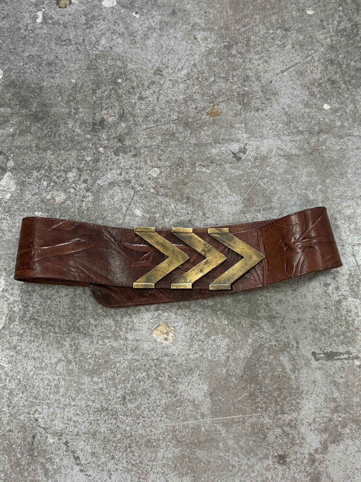 Vintage Vintage Real Leather Belts Size ONE SIZE - 1 Thumbnail