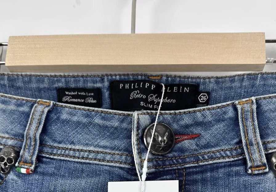 Philipp Plein Philipp Plein Ripped Jeans J42 Size 26" / US 2 / IT 38 - 3 Thumbnail