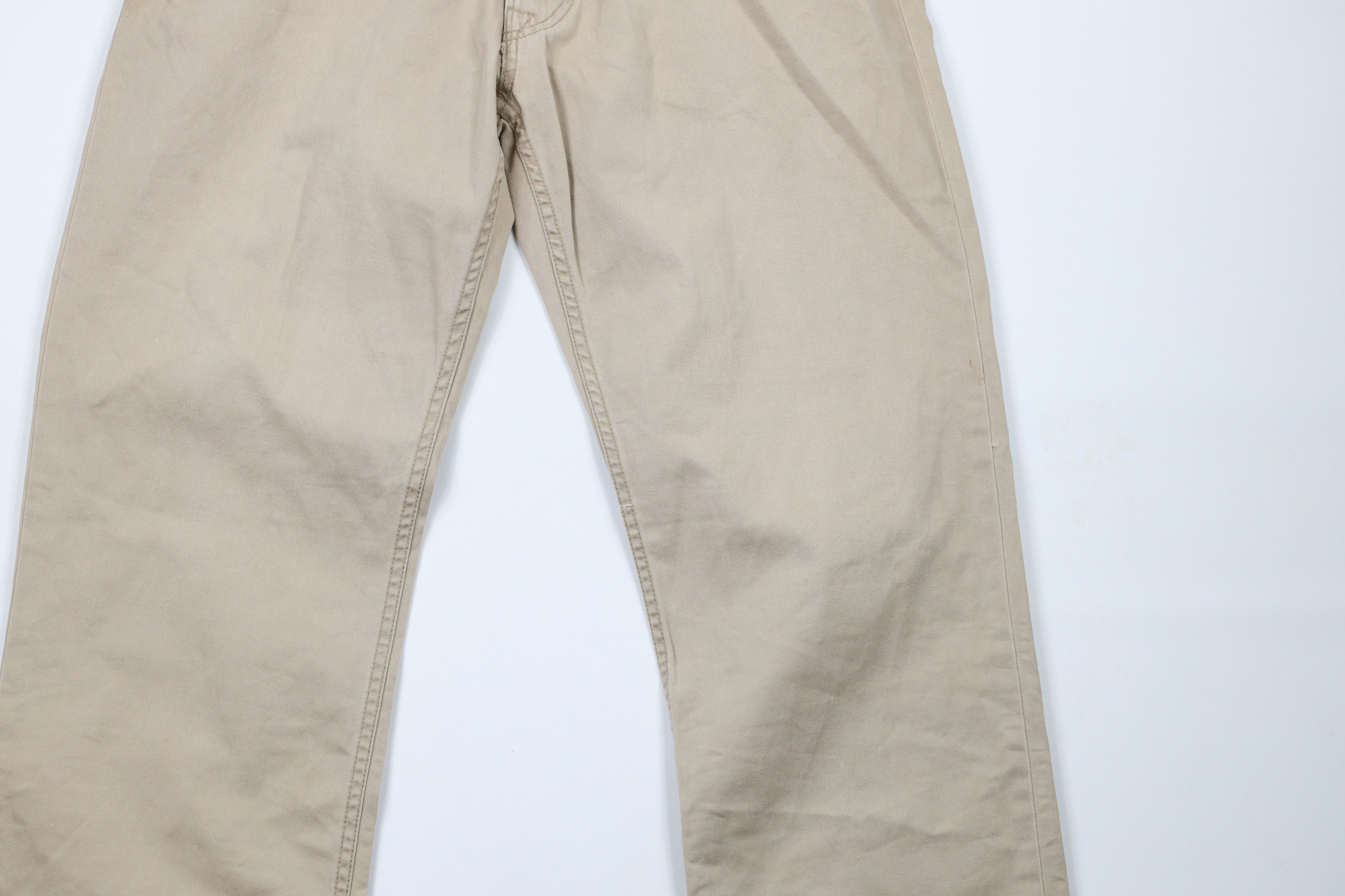 Ralph Lauren × Vintage Deadstock Vintage Ralph Lauren Leg Cotton Twill Pants Beige Size US 34 / EU 50 - 3 Thumbnail