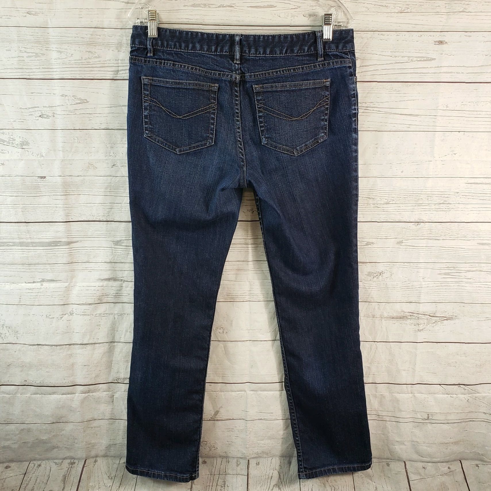 J. Jill J Jill Womens Slim Leg Jeans Sz 6P Blue Dark Wash Mid Rise Jeans Slim Leg Womens 6P Vintage: No Herren? Size 28" / US 6 / IT 42 - 3 Thumbnail