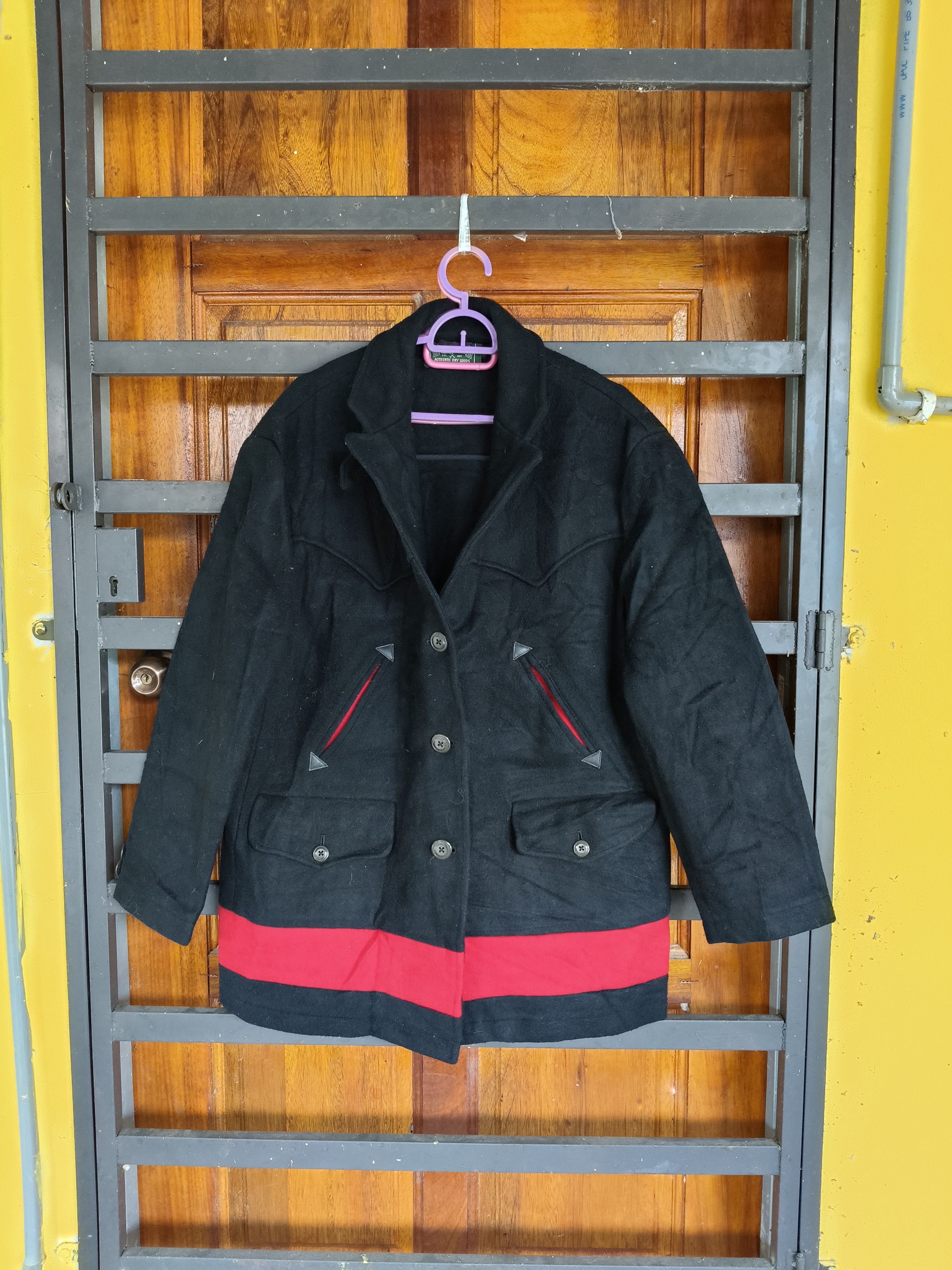 Ralph Lauren Vintage RALPH LAUREN COUNTY Red Line Wool Jacket Size US M / EU 48-50 / 2 - 1 Thumbnail