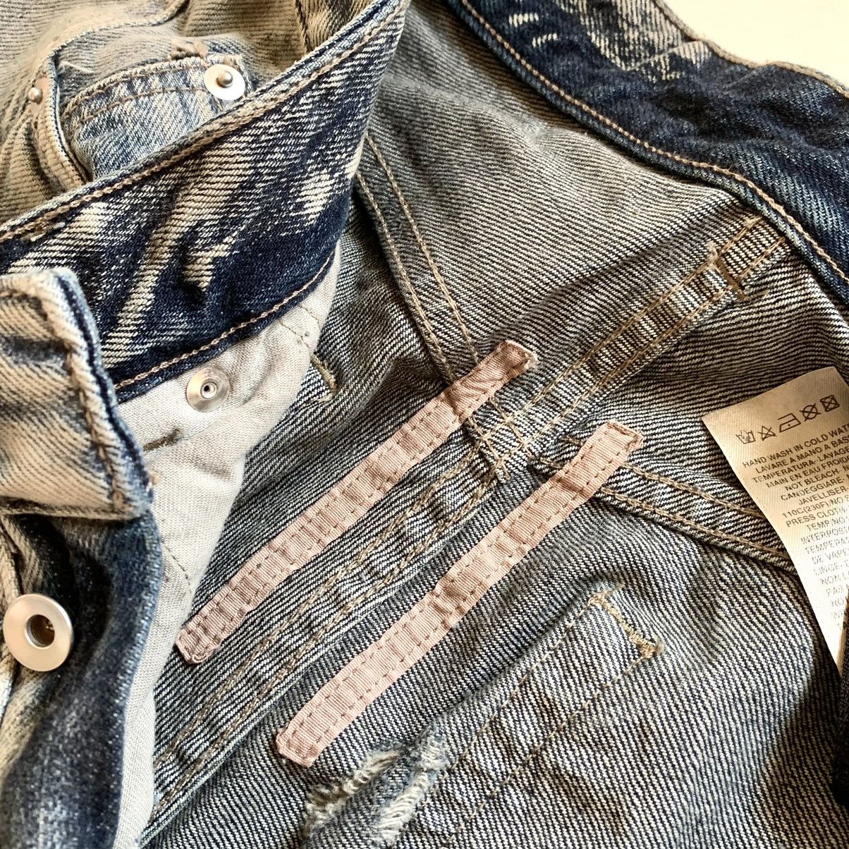 Rick Owens Rick Owens Drkshdw Bias Bootcut Shredded Pearl Washed Denim Size US 32 / EU 48 - 9 Thumbnail