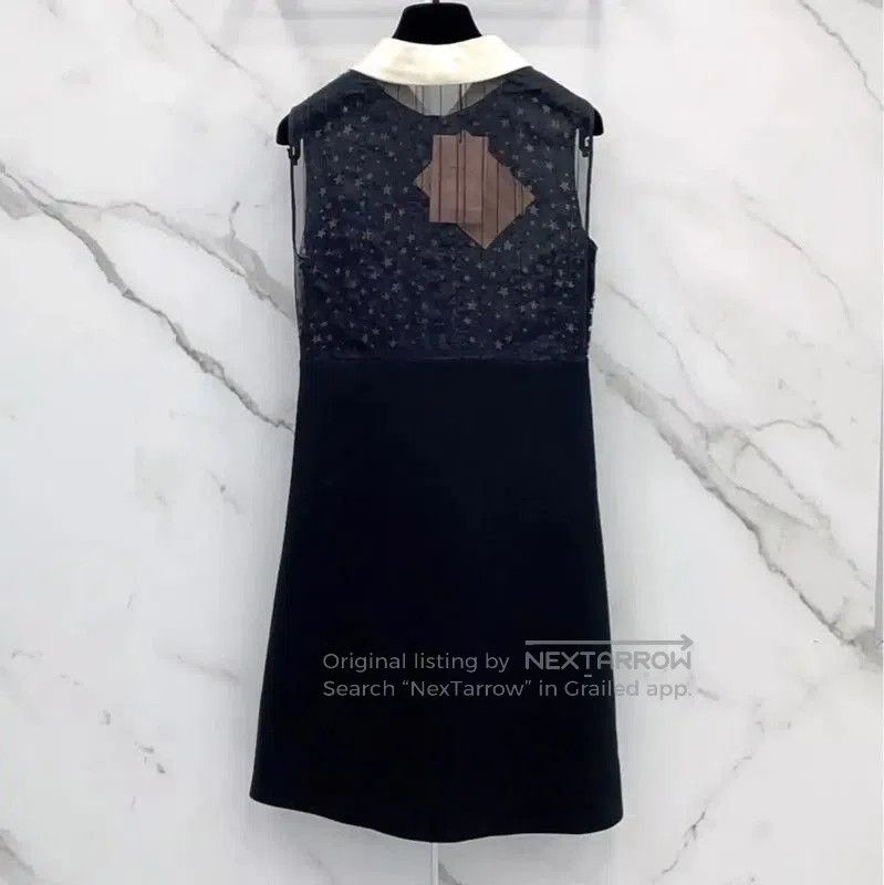 Miu Miu Miu Miu Elegant Black Silk Blend Dress . Size S / US 4 / IT 40 - 1 Thumbnail