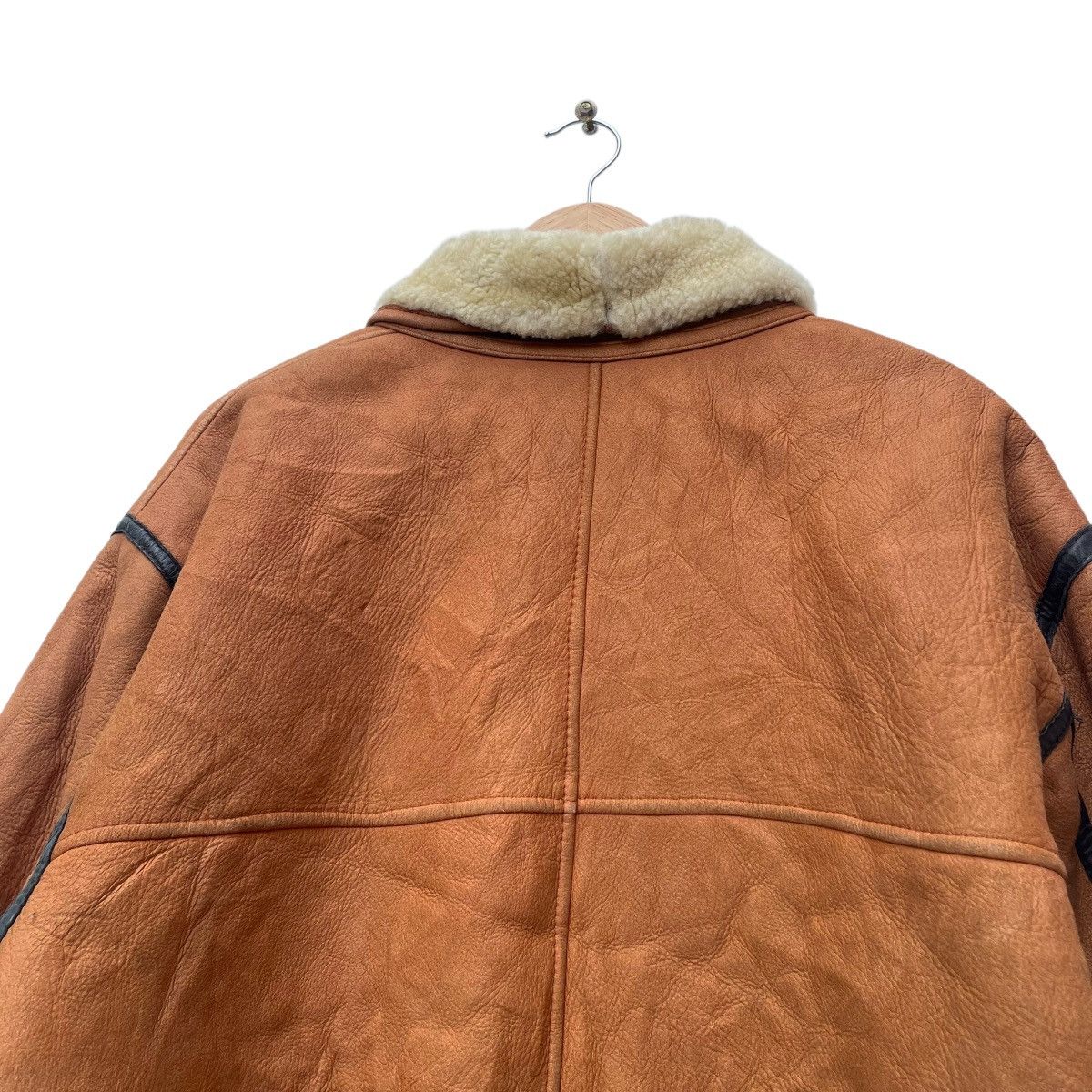Aviator Nation × Genuine Leather 💥Vintage B3 Sheepskin Leather Sherpa Toggles button Jacket Size US M / EU 48-50 / 2 - 6 Thumbnail