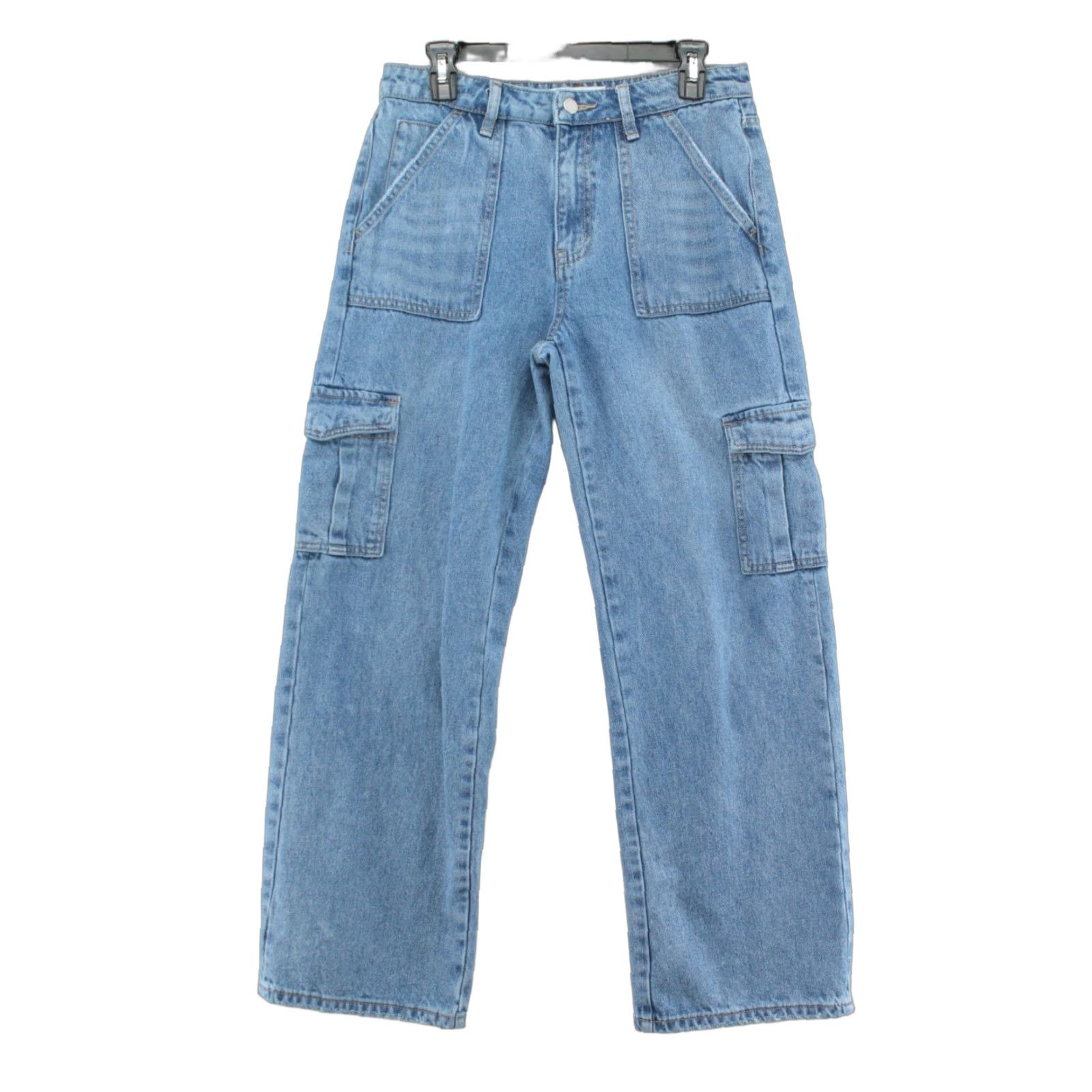 Vintage VERVET Jeans Women 30 Relaxed Cargo Wide Leg Y2K Grunge Skater Punk High Rise Jeans Size 30" / US 8 / IT 44 - 1 Thumbnail