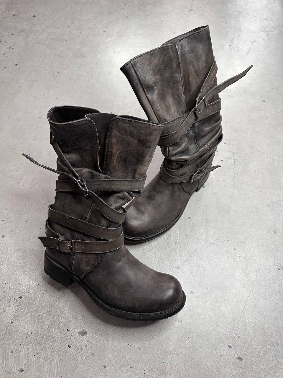 Sendra Sendra Engineer Boots Brown Leather EUR 40 Made in Spain Size US 7 / EU 40 - 2 Thumbnail