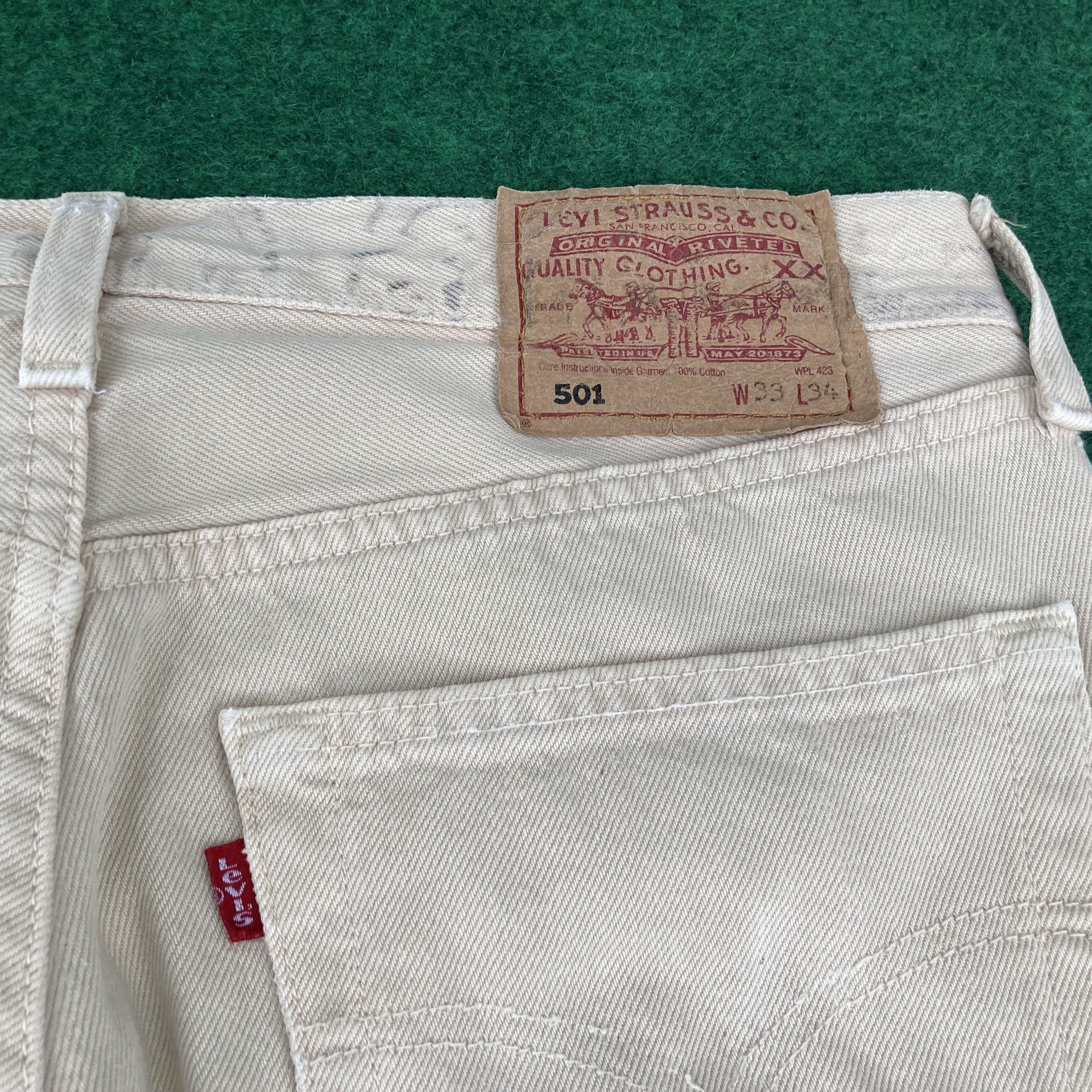 Levi's × Vintage Vtg 31x33 Levis 501 Faded Punk Grunge Jeans Size US 31 - 10 Thumbnail