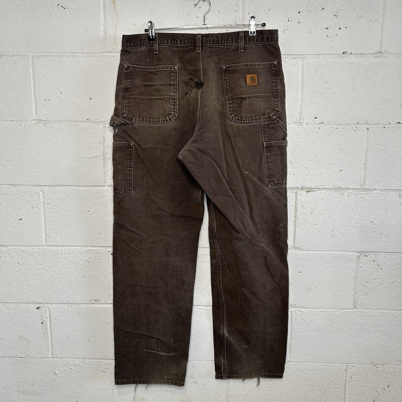Carhartt Thrashed Carhartt DoubleKnee Pants “Dark Brown” B136 DKB Size US 36 / EU 52 - 5 Thumbnail