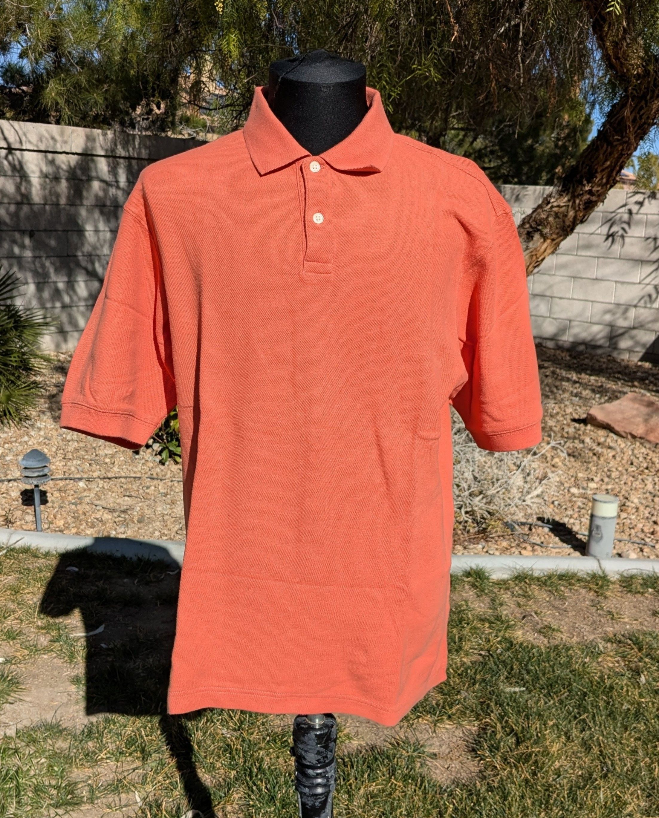 Other VTG Geoffrey Beene Tangerine Orange Short Sleeve Polo Shirt Size US M / EU 48-50 / 2 - 1 Thumbnail