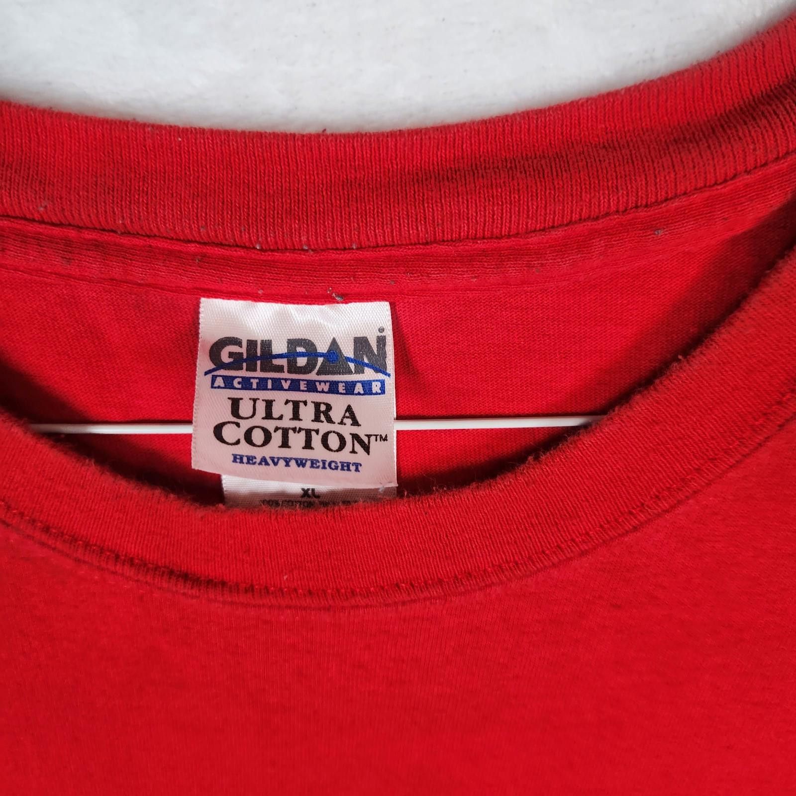 Gildan Vintage State Farm Spellout Tshirt Red Size XL Size US XL / EU 56 / 4 - 4 Thumbnail