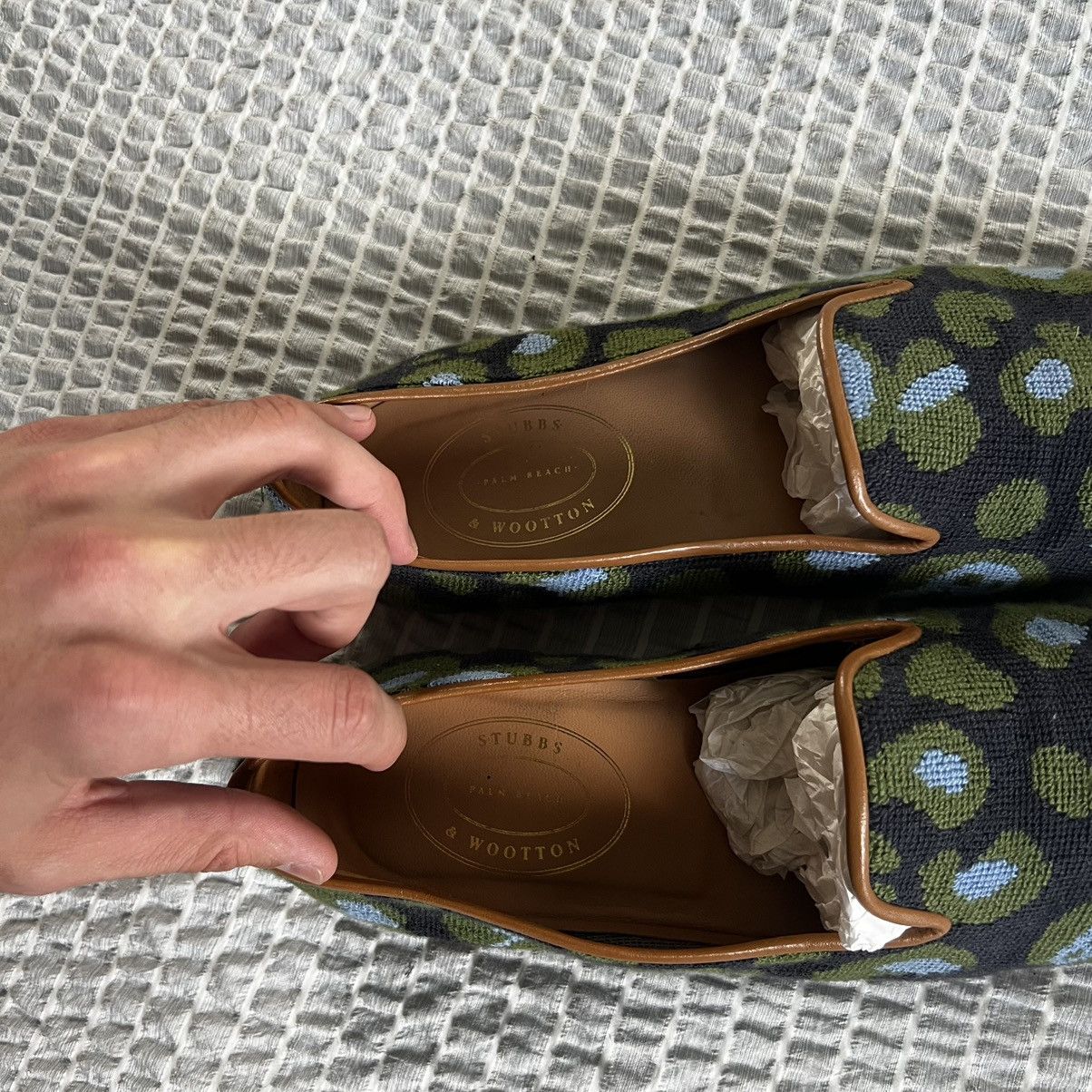 Stubbs & Wootton Stubbs & Wootton Needlepoint Slipper Size US 13 / EU 46 - 4 Thumbnail