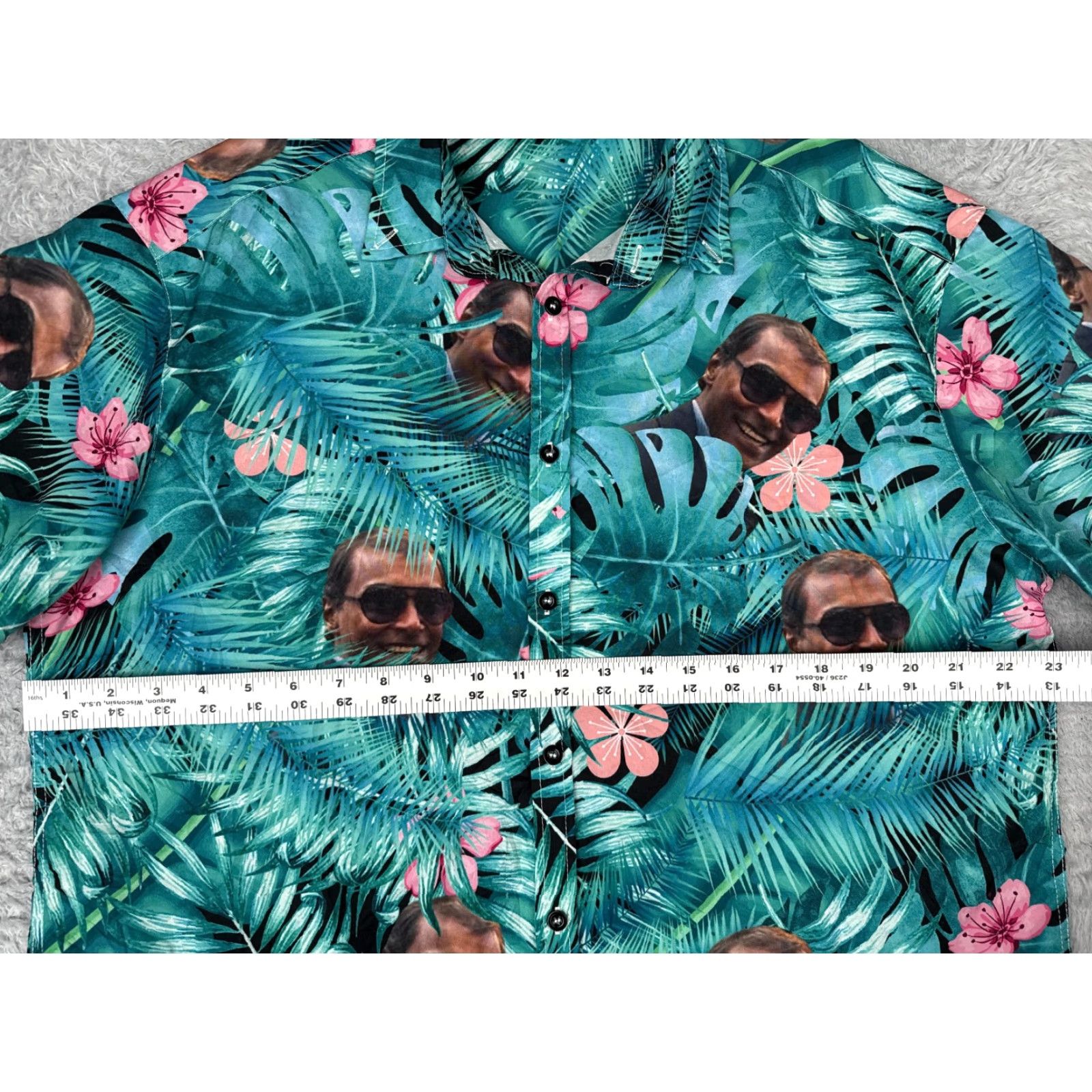 Vintage Hawaiian Shirt Unbranded Button-Up Floral Blue Pink Short Sleeve Adult Medium Size US M / EU 48-50 / 2 - 7 Thumbnail