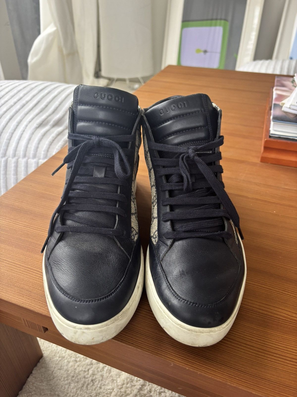 Gucci Gucci GG Supreme High-Tops Size US 10.5 / EU 43-44 - 5 Thumbnail