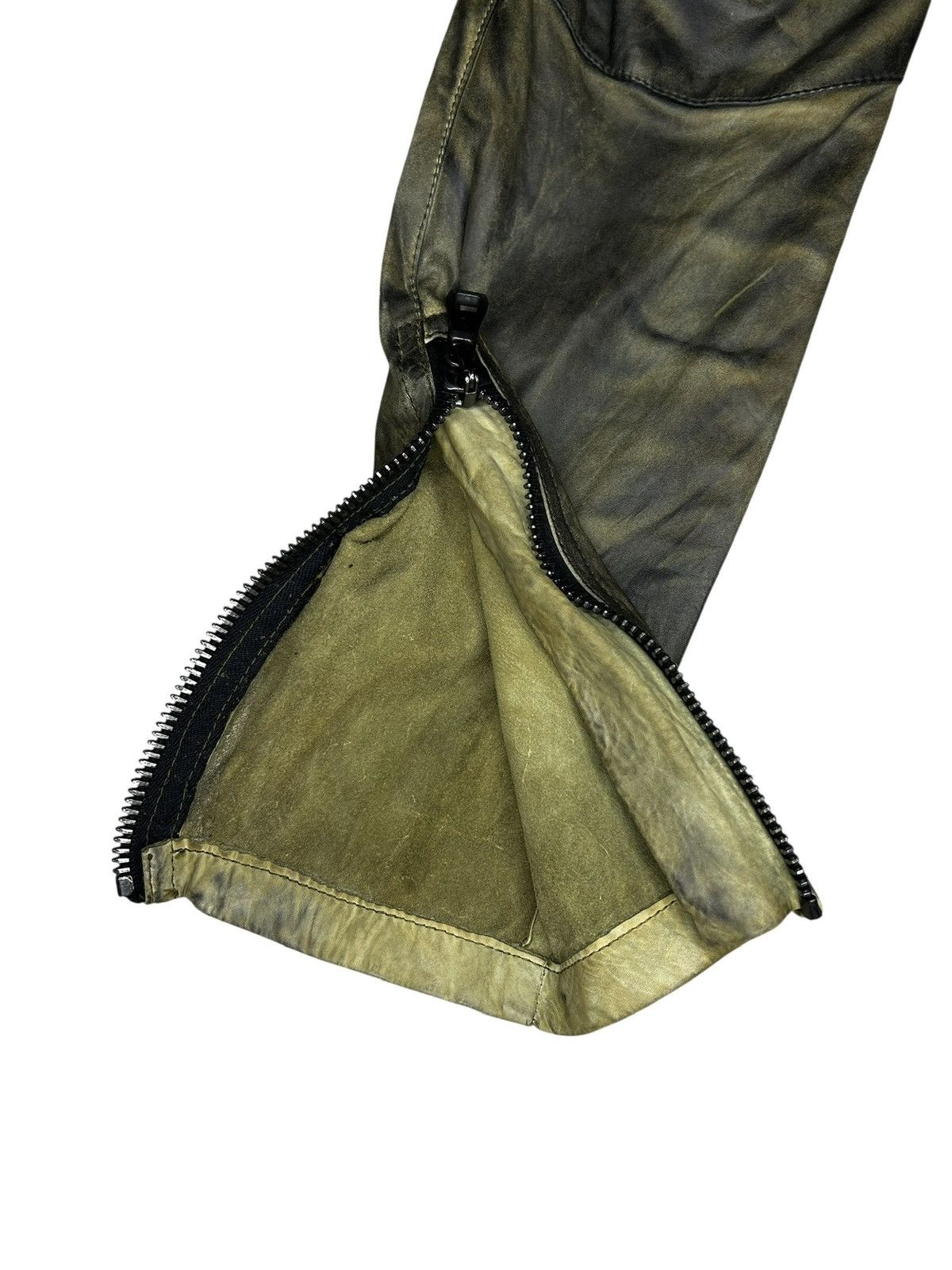 Balmain S/S 10 Decarnin Leather Cargo Trousers Size 26" / US 2 / IT 38 - 12 Thumbnail
