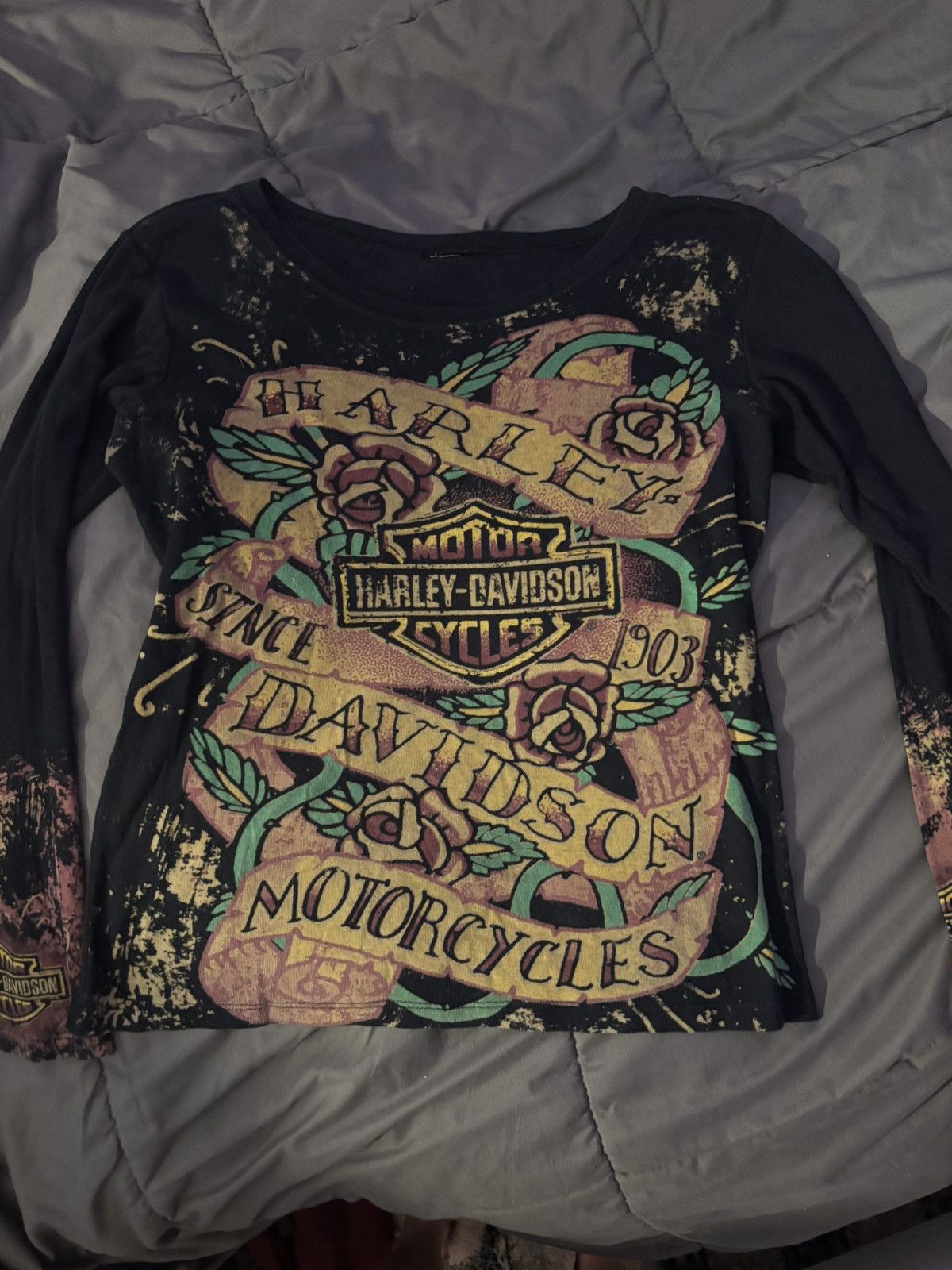 Harley Davidson Harley Davidson vintage long sleeve Size US M / EU 48-50 / 2 - 1 Thumbnail